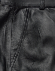 BUSNEL - ANDIE leather trousers - festkläder till outletpriser - black - 2