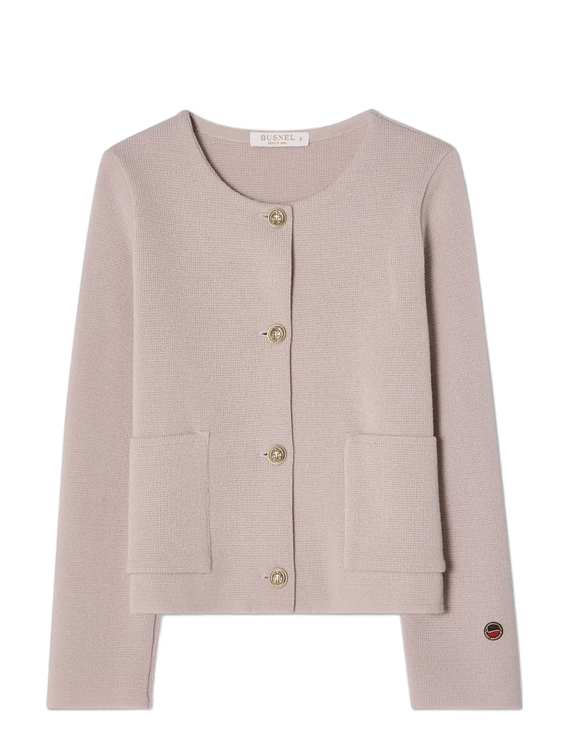 BUSNEL - MACEY jacket Light Rose - cardigans - light rose - 1