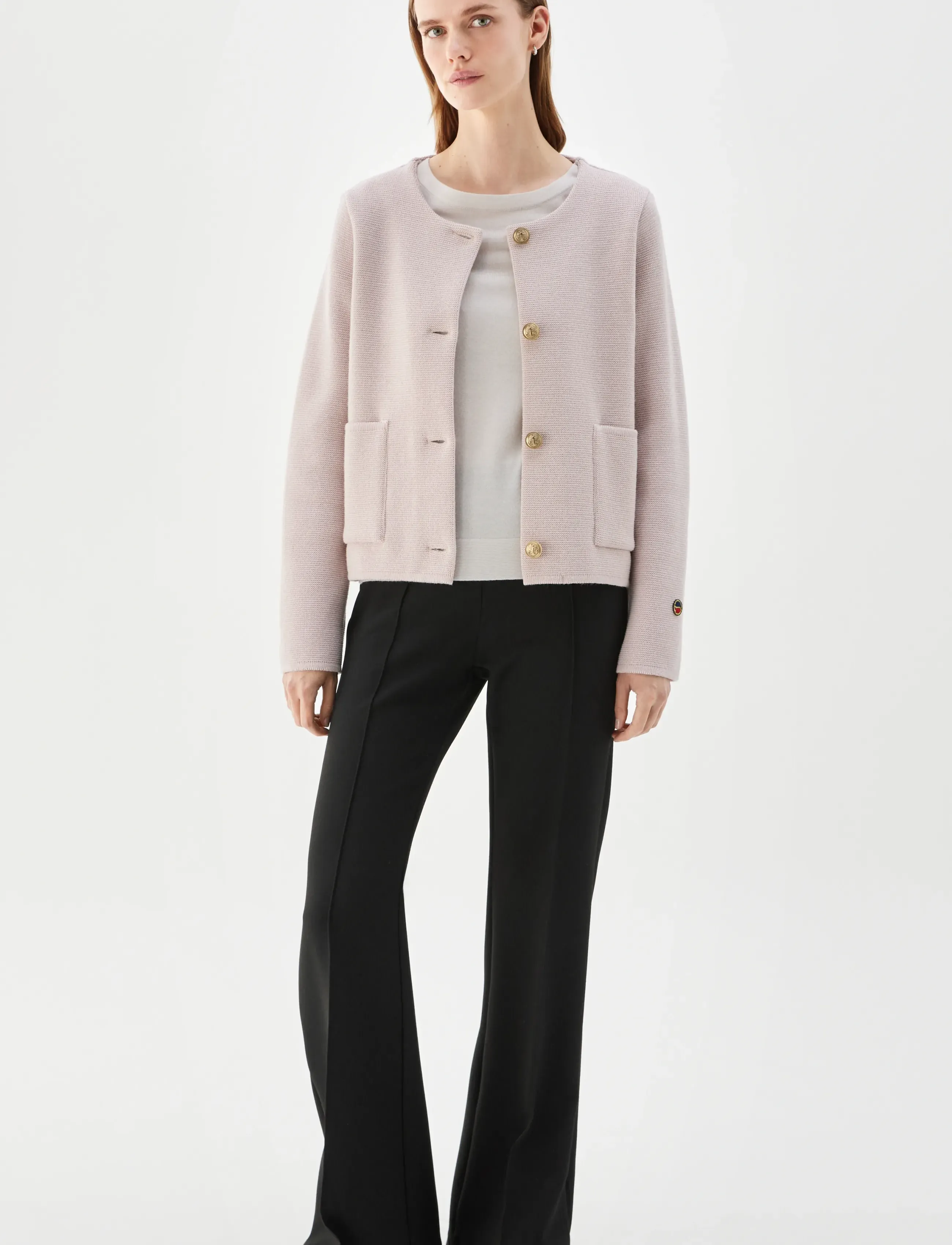BUSNEL Macey Jacket Ice Blue, 36, Knitwear, Rosa - Cardigans, Frauen