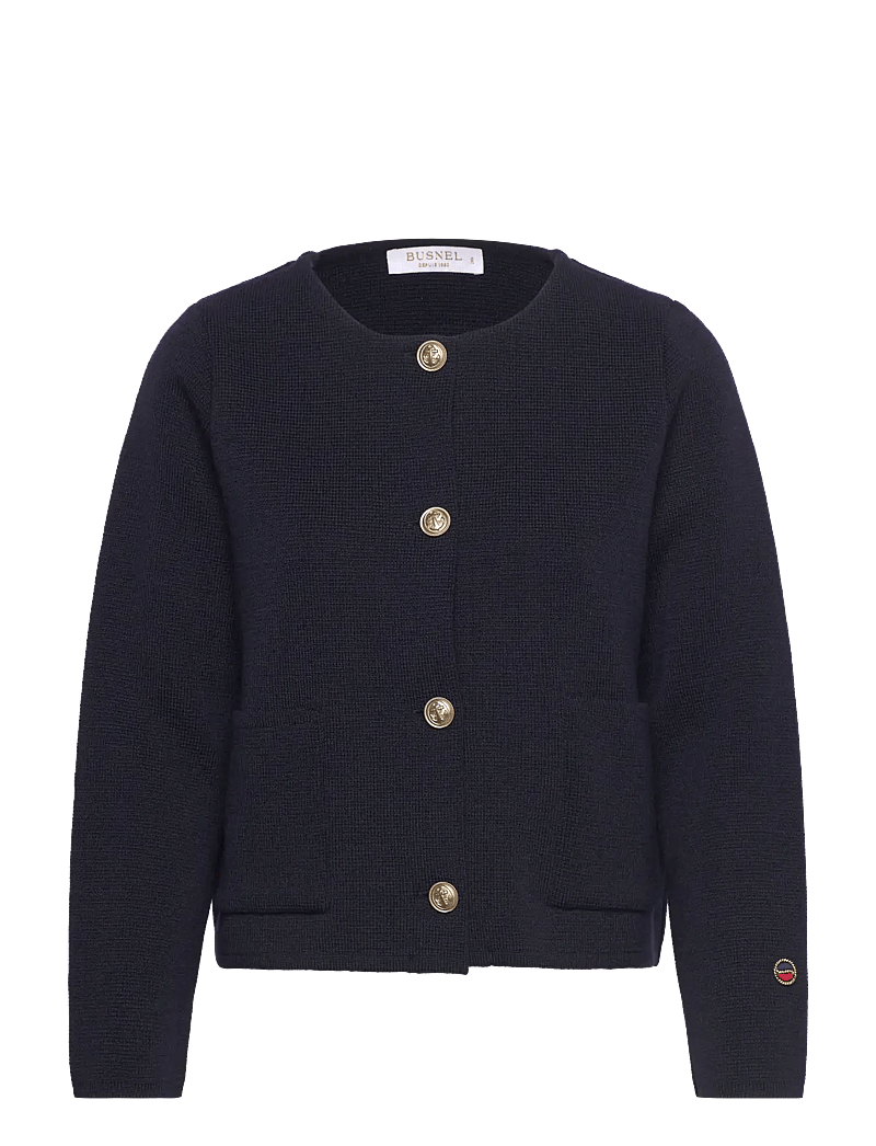BUSNEL - MACEY jacket - cardigans - marine - 0