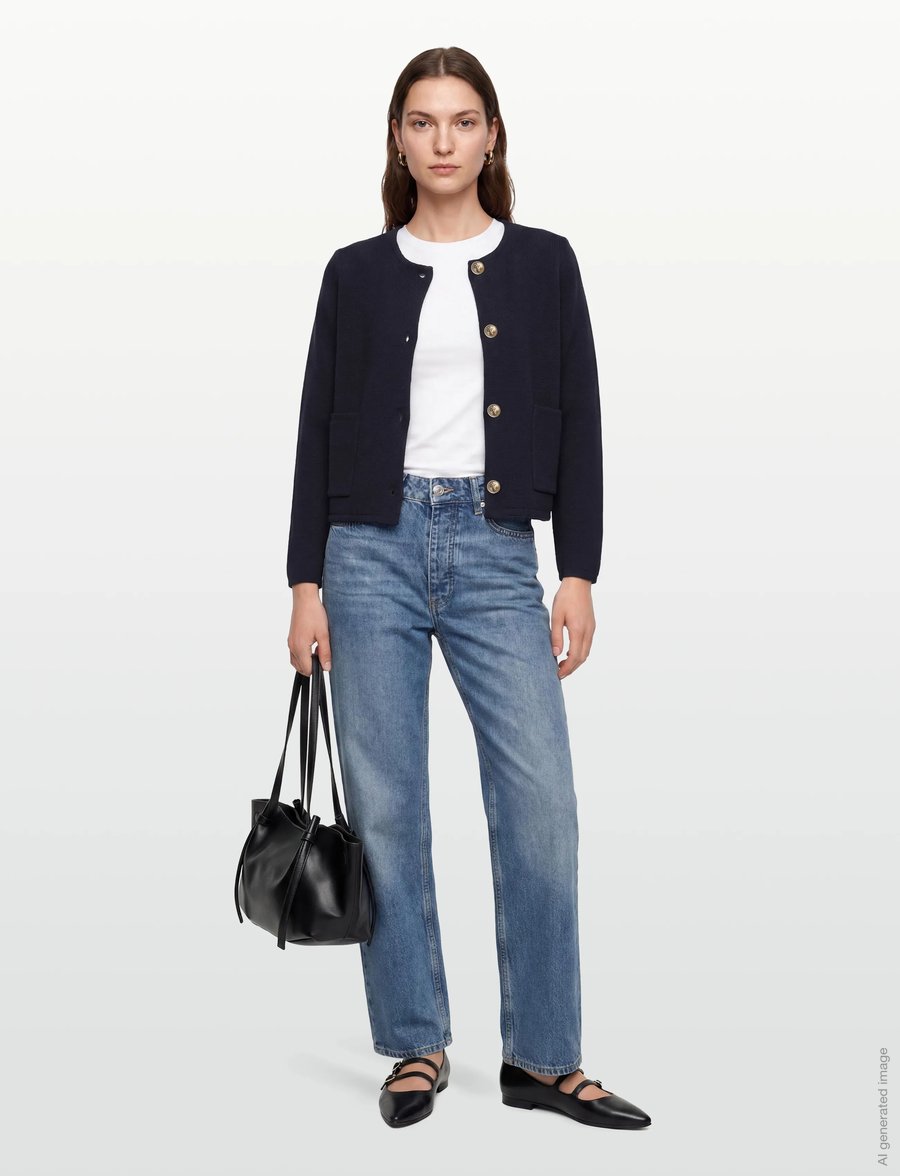 BUSNEL - MACEY jacket Ice Blue - cardigans - marine - 0