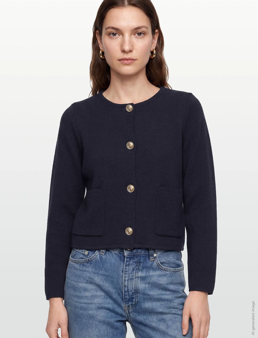 BUSNEL - MACEY jacket Ice Blue - cardigans - marine - 3