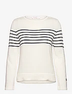 CARRIE sweater - ECRU/MARINE