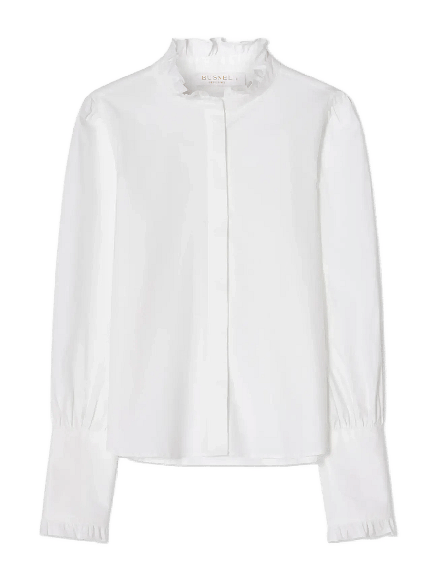 BUSNEL - MAIRA blouse - langärmelige blusen - white - 1