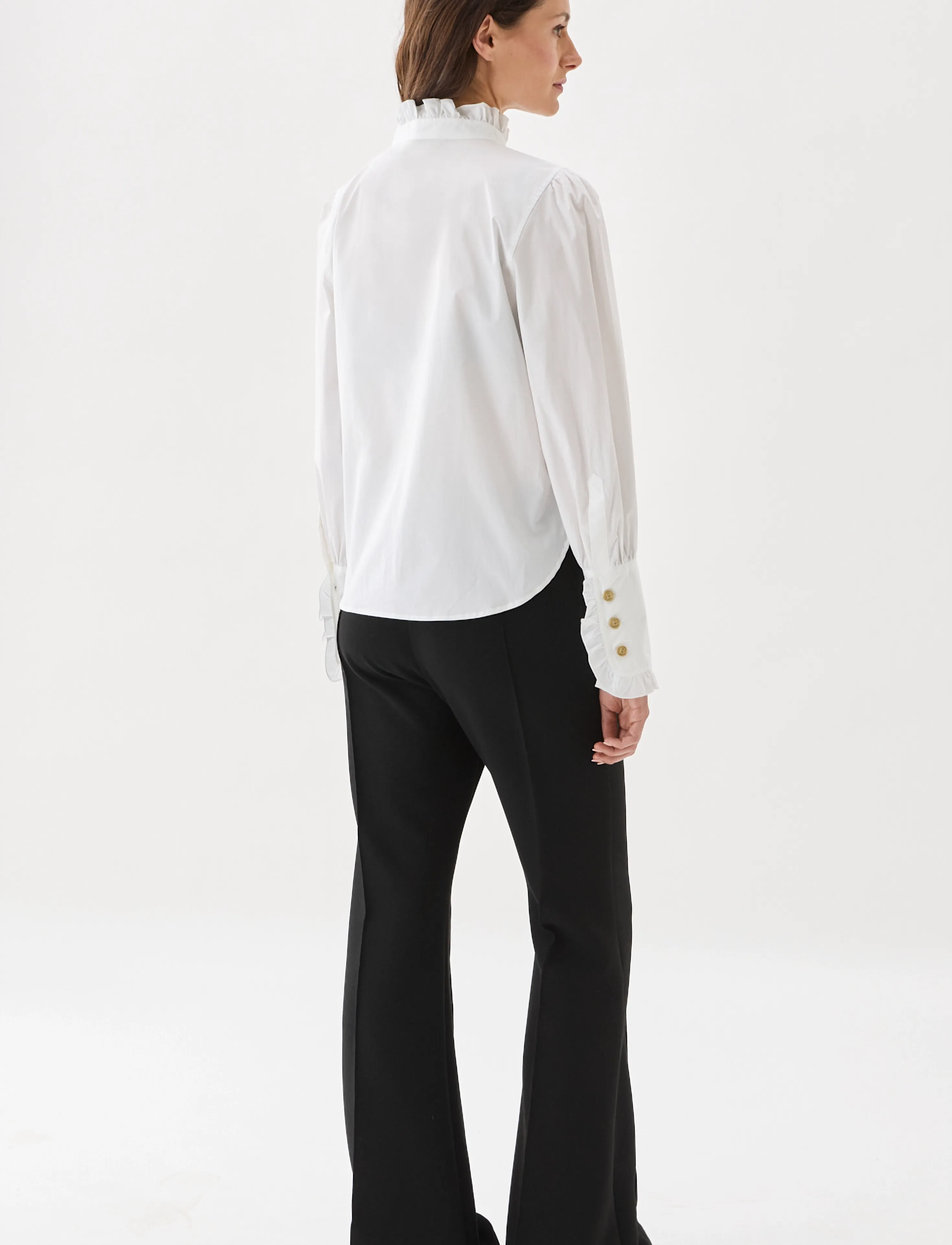 BUSNEL - MAIRA blouse - long sleeved blouses - white - 3