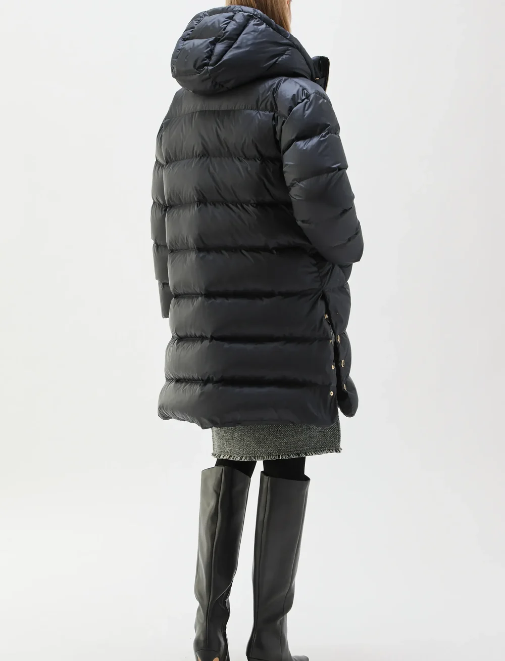 BUSNEL - FARIDA down coat - dunkappor - black - 3