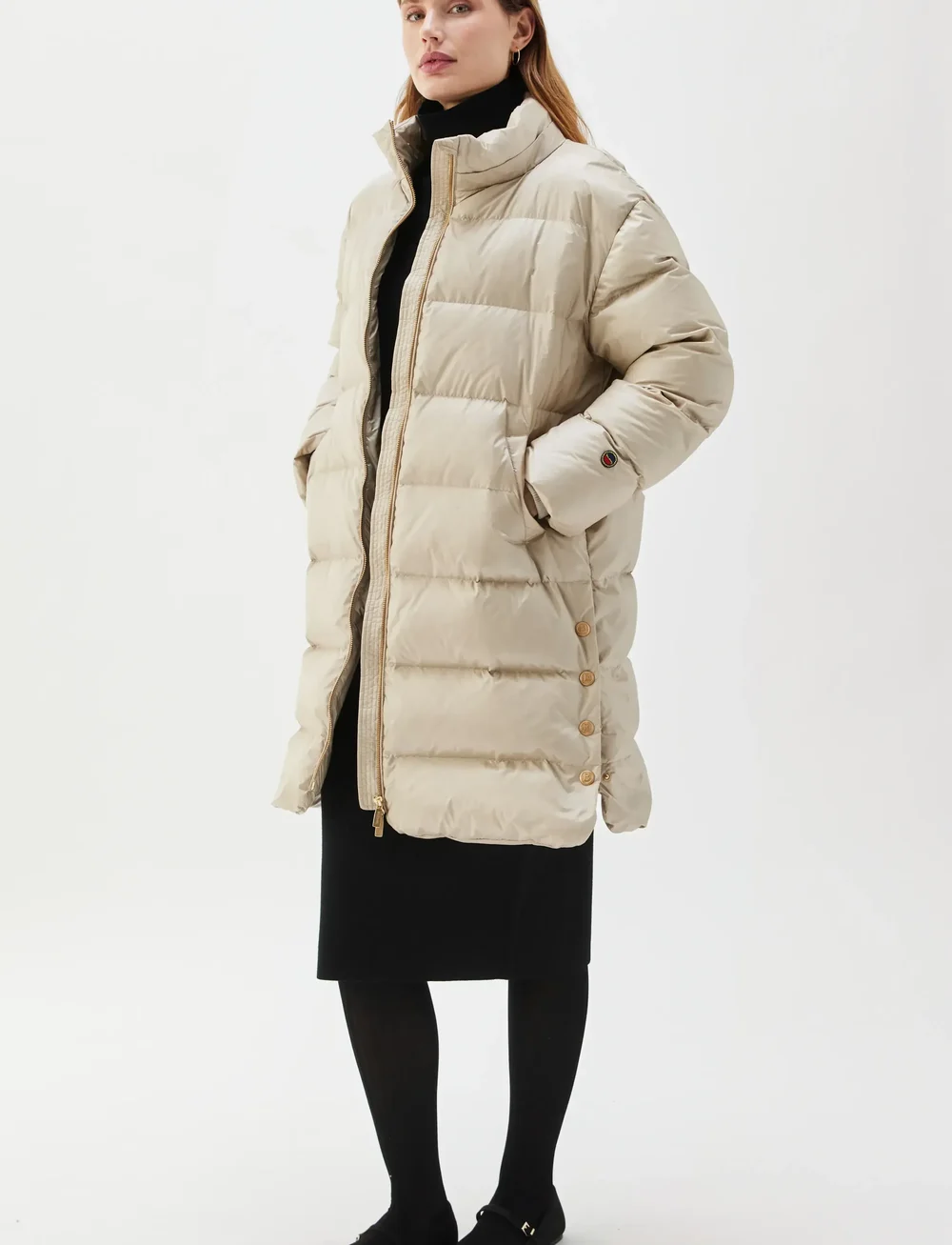 BUSNEL - FARIDA down coat - dunkappor - light beige - 0