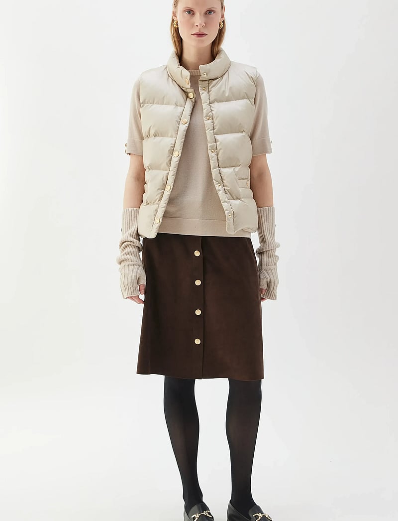 BUSNEL - AMY down vest - light beige - 0