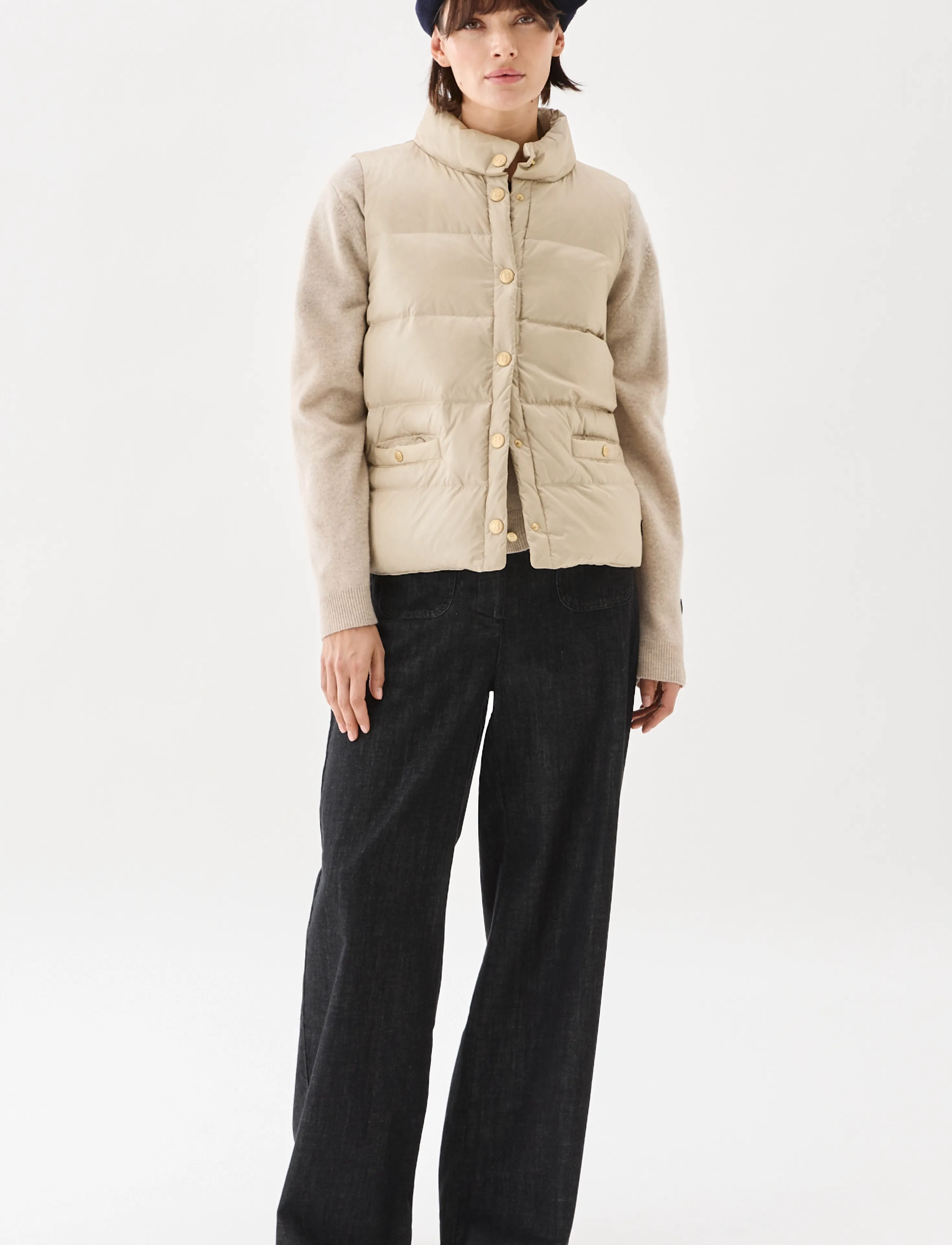BUSNEL - AMY down vest - light beige - 0