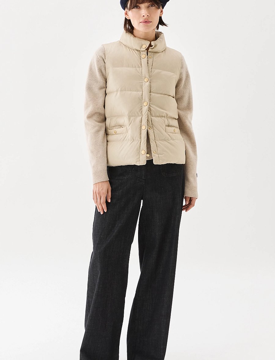 BUSNEL - AMY down vest - light beige - 0
