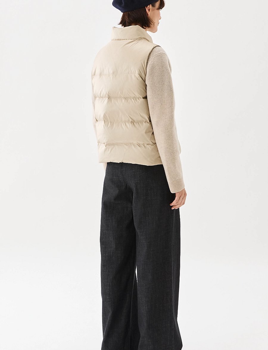 BUSNEL - AMY down vest - light beige - 3