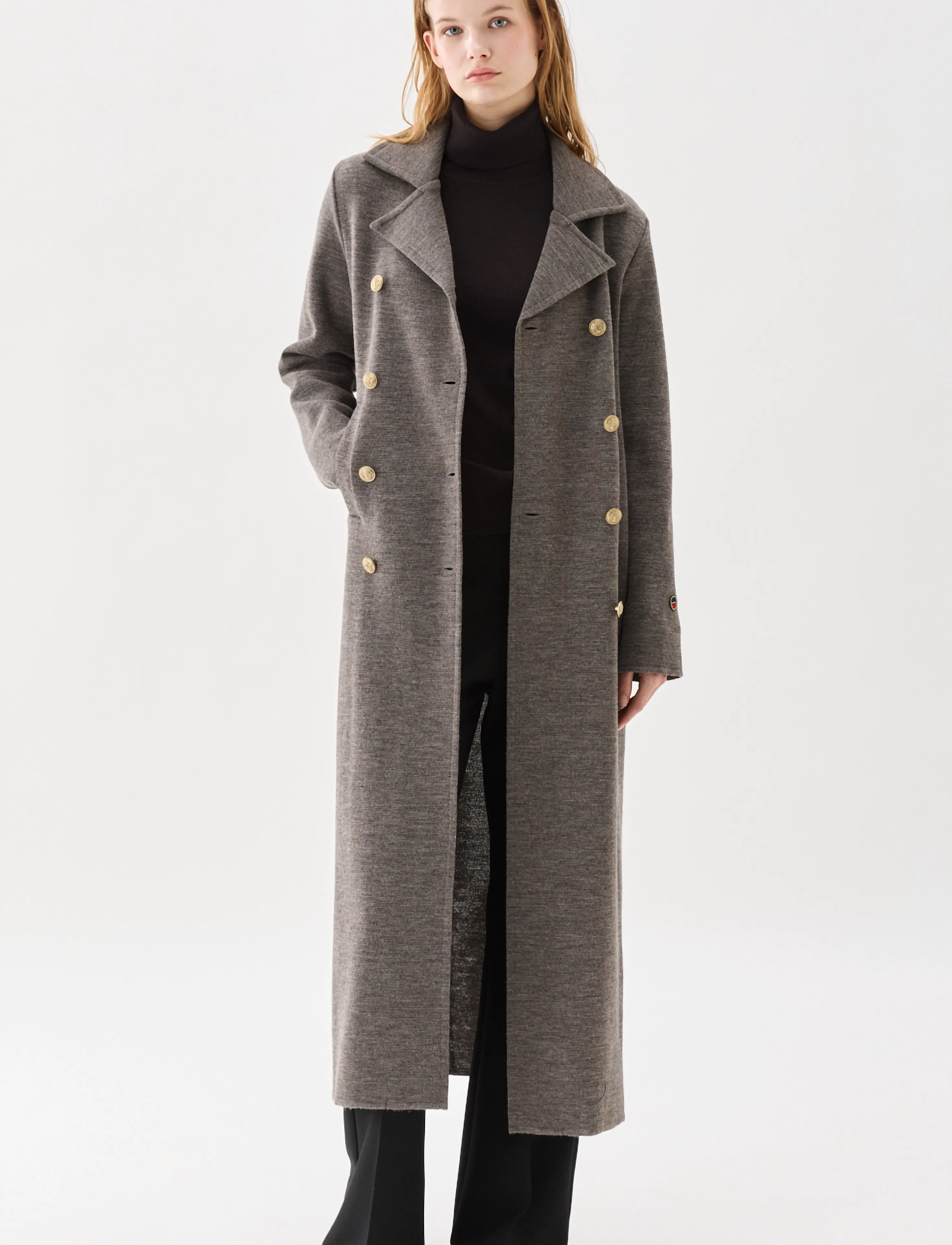 BUSNEL ROMA coat - Joped ja mantlid - MOLE / brown
