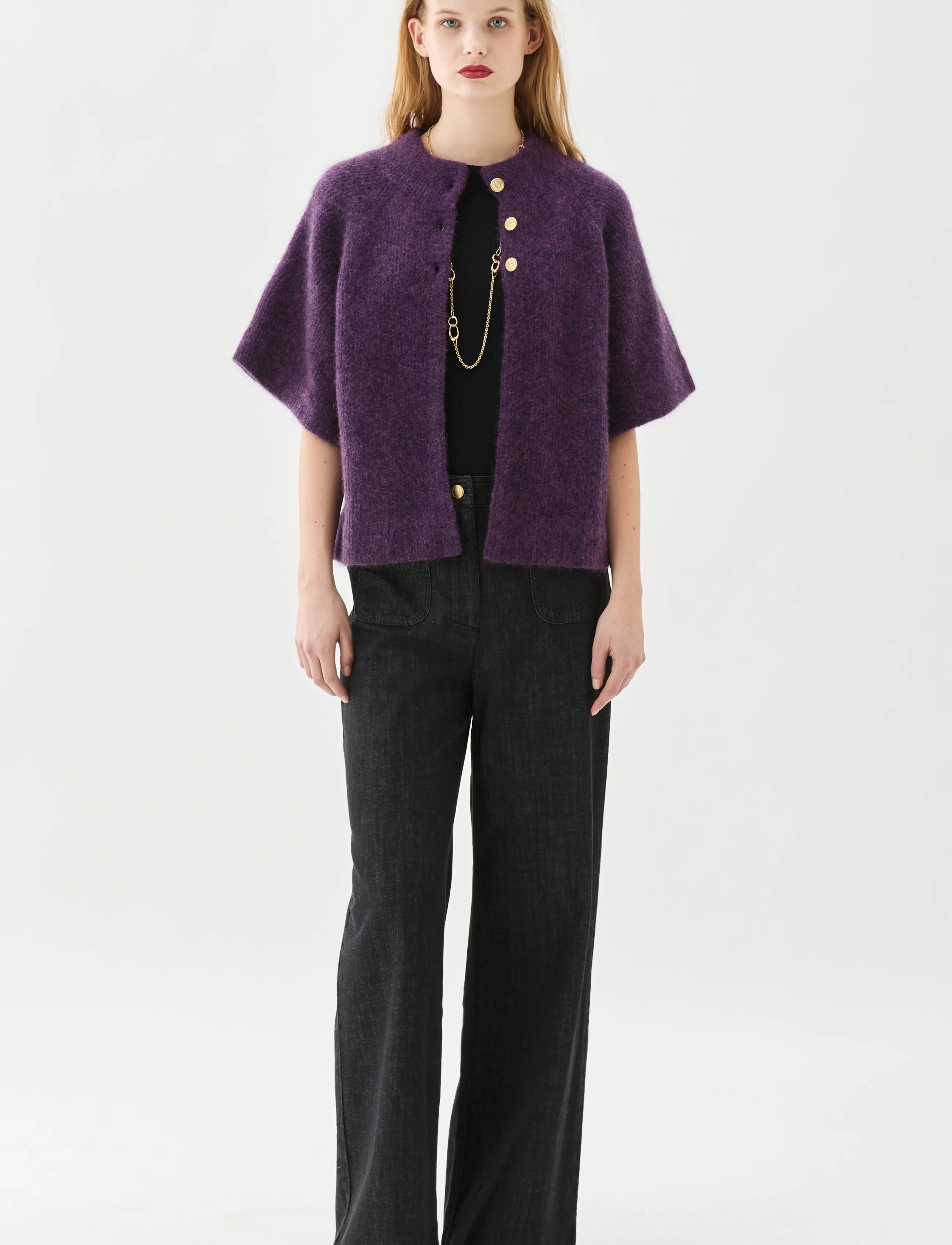 BUSNEL - VILANIE cardigan - prune - 0