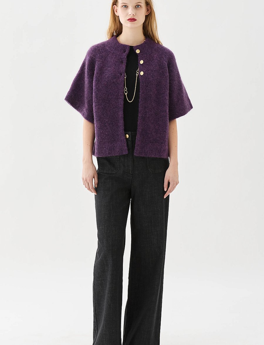 BUSNEL - VILANIE cardigan - prune - 0