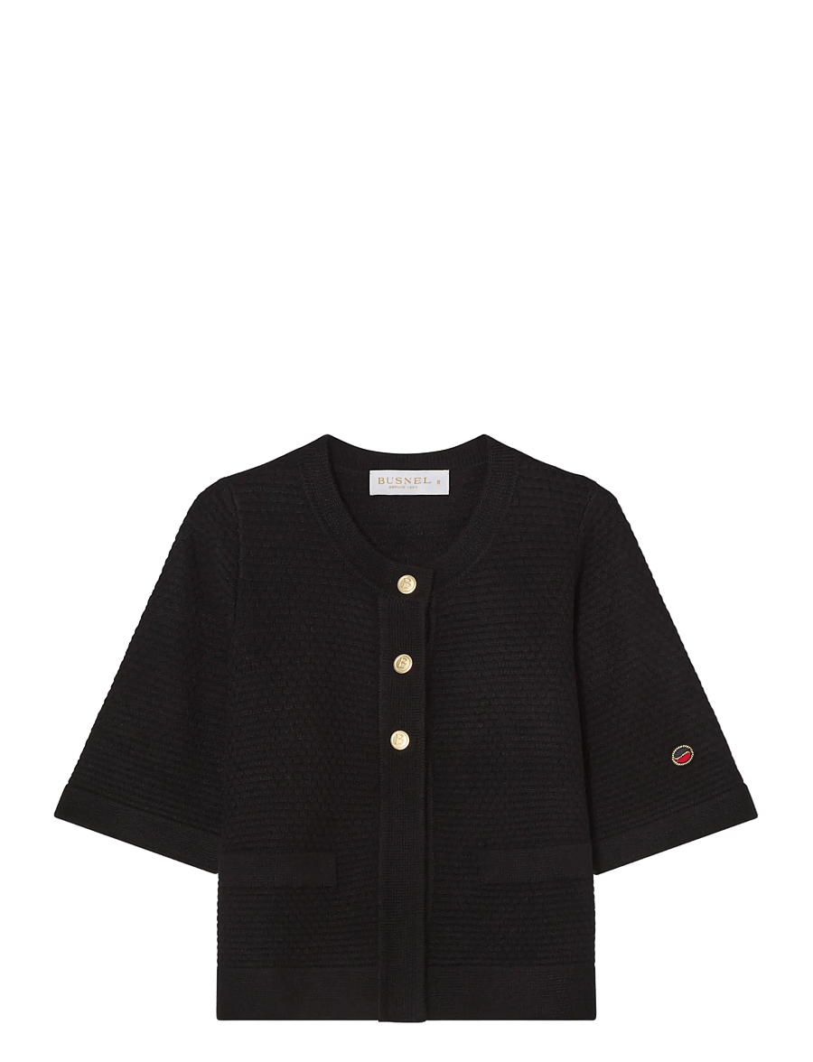 BUSNEL - PALMER autumn cardigan - koftor - black - 1