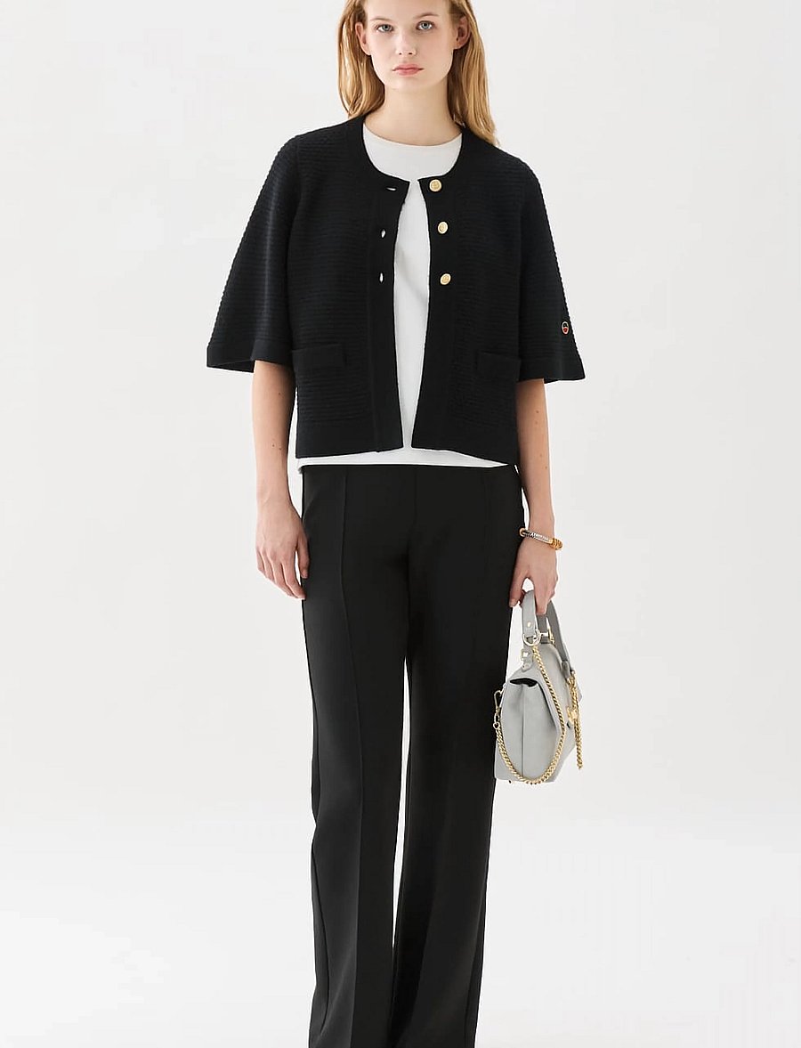 BUSNEL - PALMER autumn cardigan - koftor - black - 0