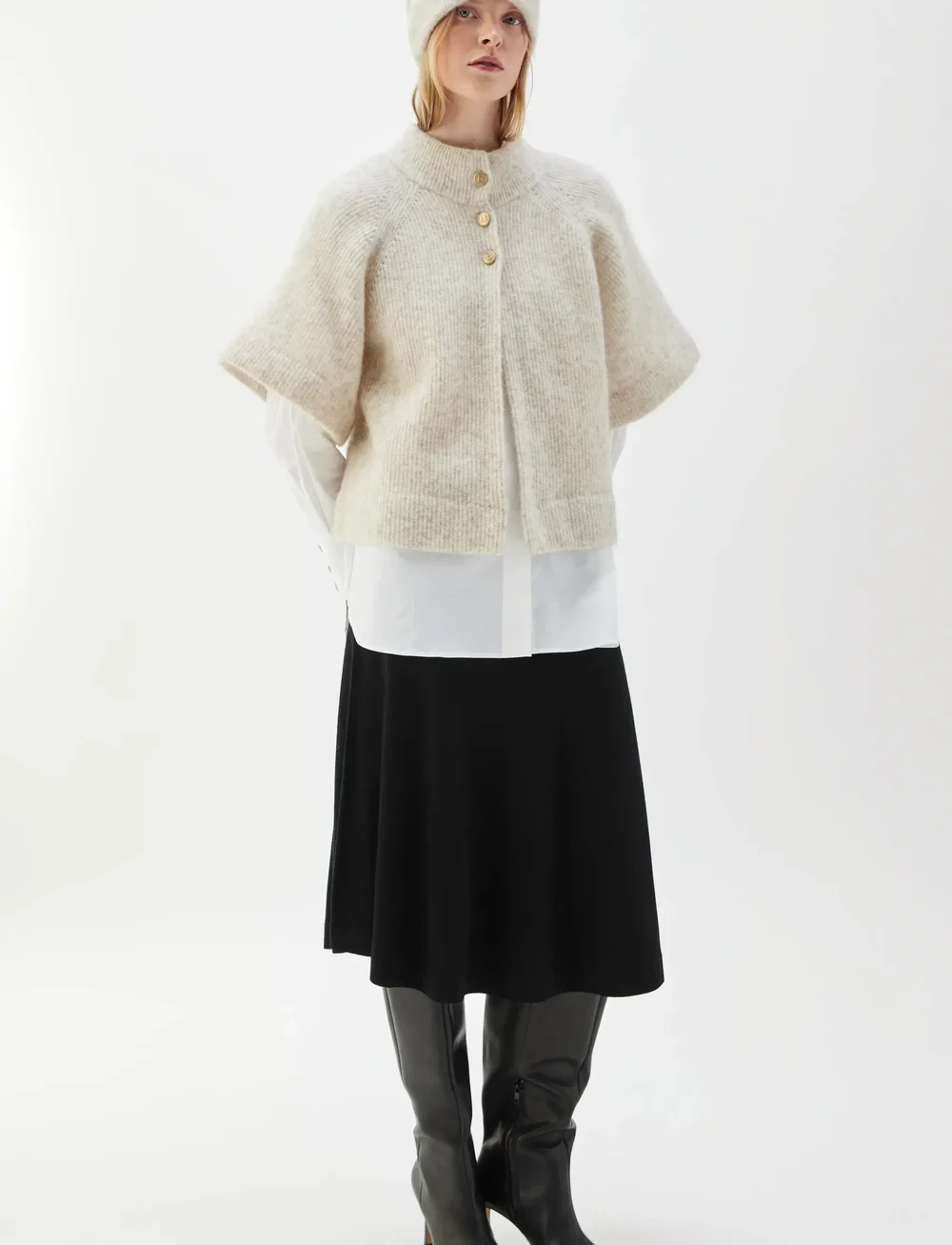 BUSNEL - VILANIE cardigan - koftor - sandstorm - 0