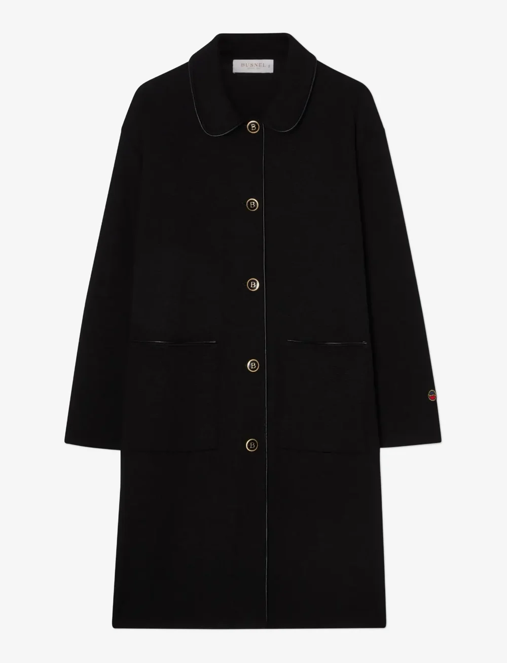 BUSNEL - MIKAELA piped coat - uldfrakker - black - 1