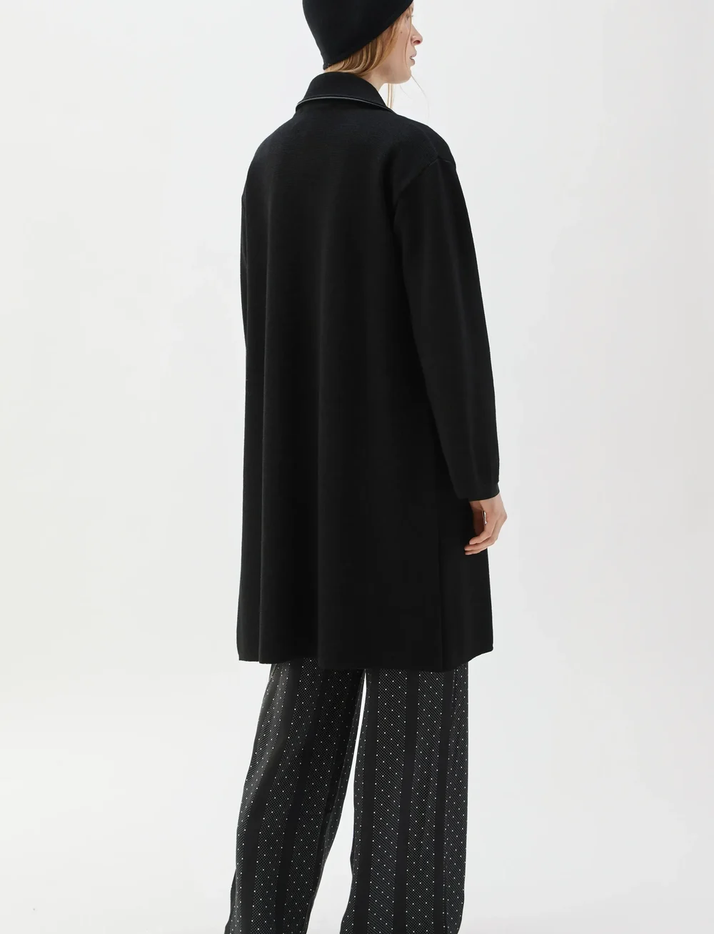 BUSNEL - MIKAELA piped coat - uldfrakker - black - 3