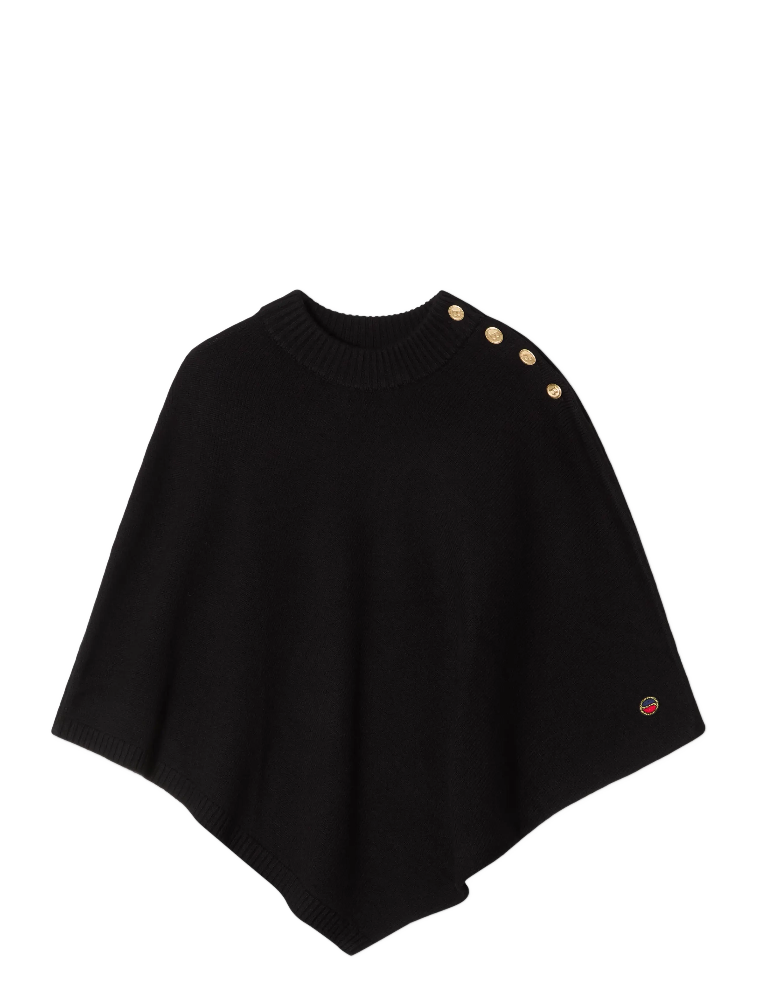 BUSNEL RANDY poncho - Transitional Layering - BLACK / black
