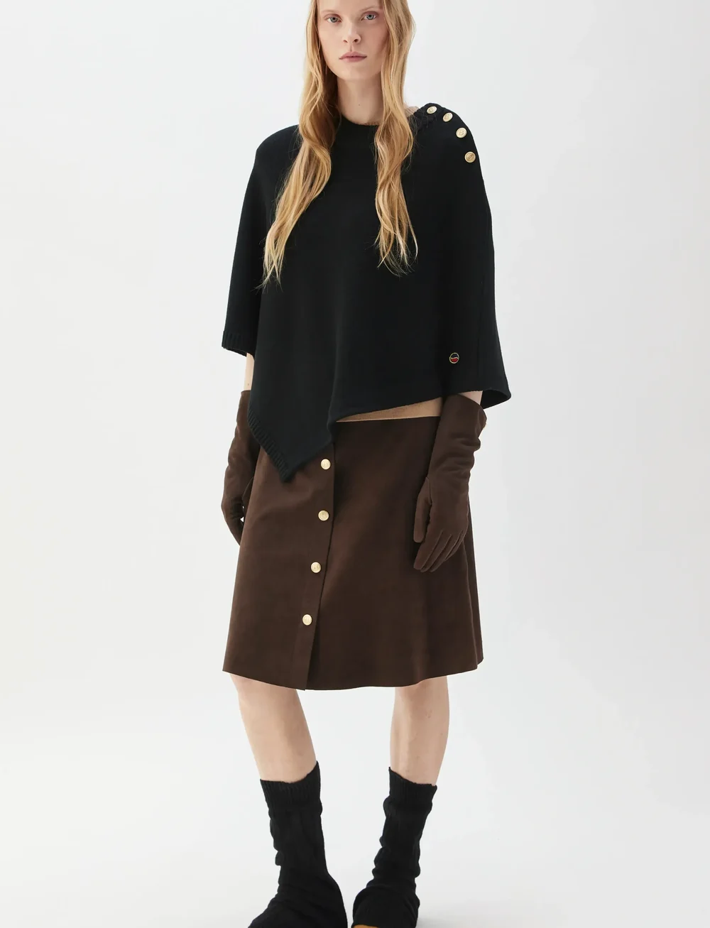 BUSNEL - RANDY poncho - jackor - black - 0