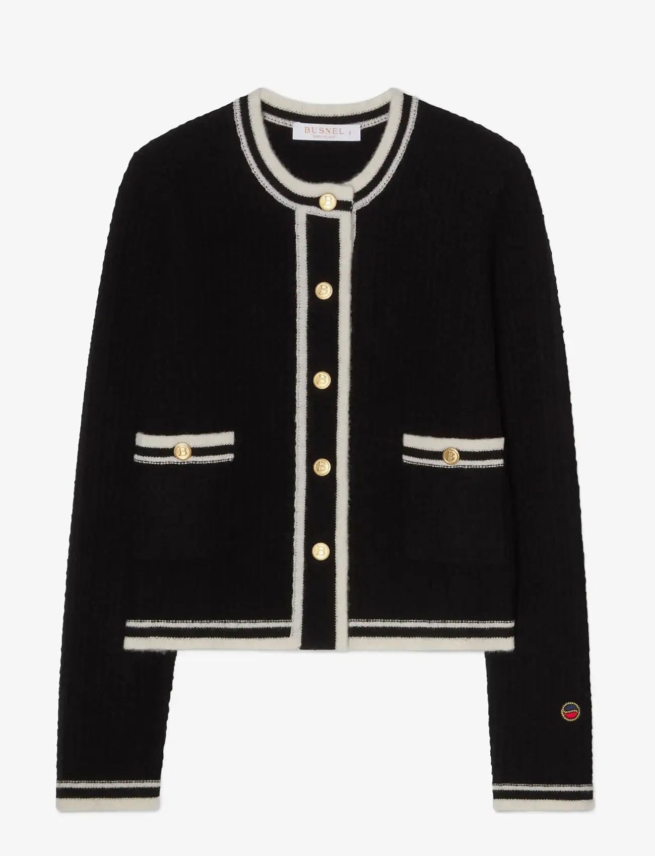 BUSNEL - GWENETH jacket - herbstliche kleidung - black/ecru - 0