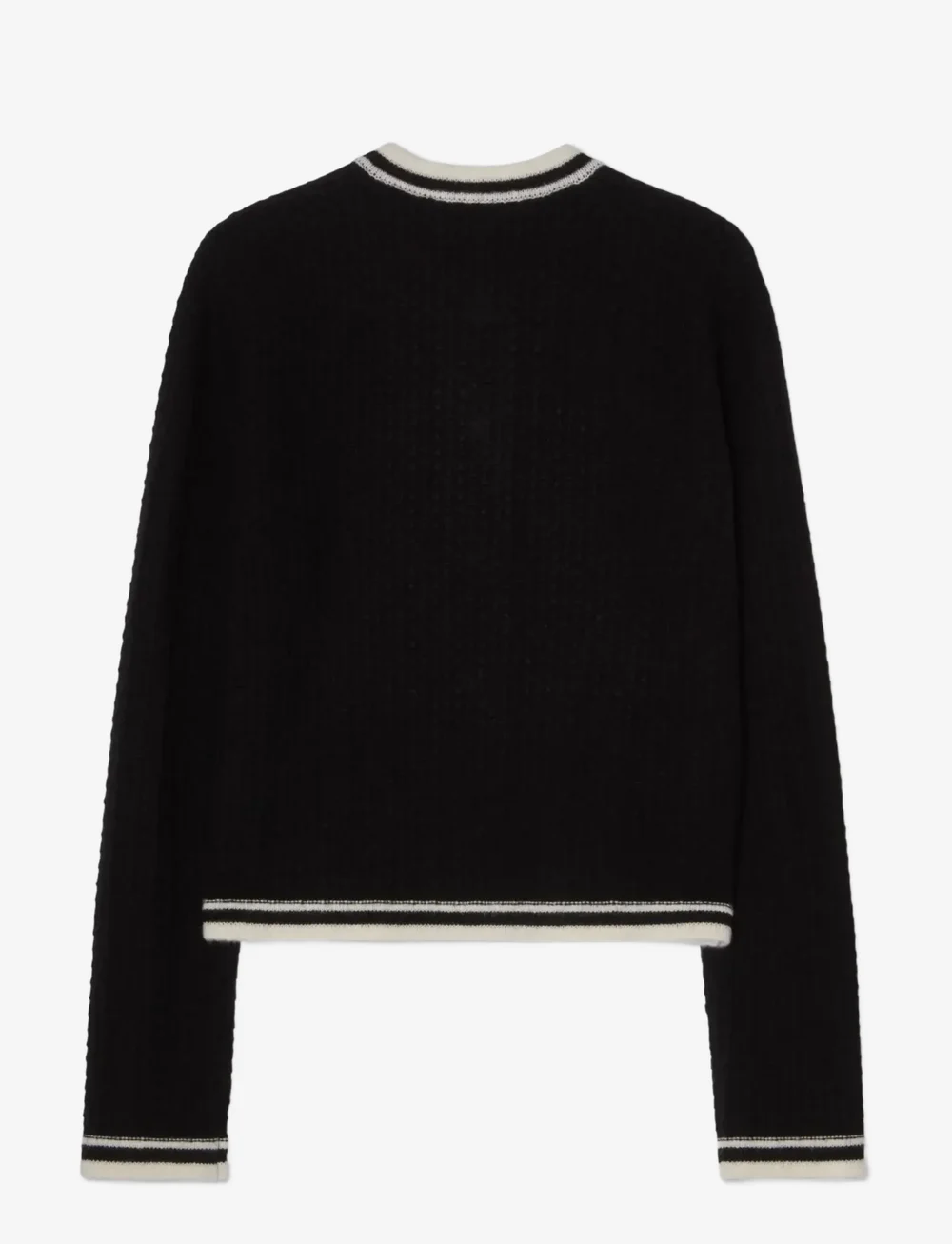 BUSNEL - GWENETH jacket CONTRAST - cardigans - black/ecru - 2