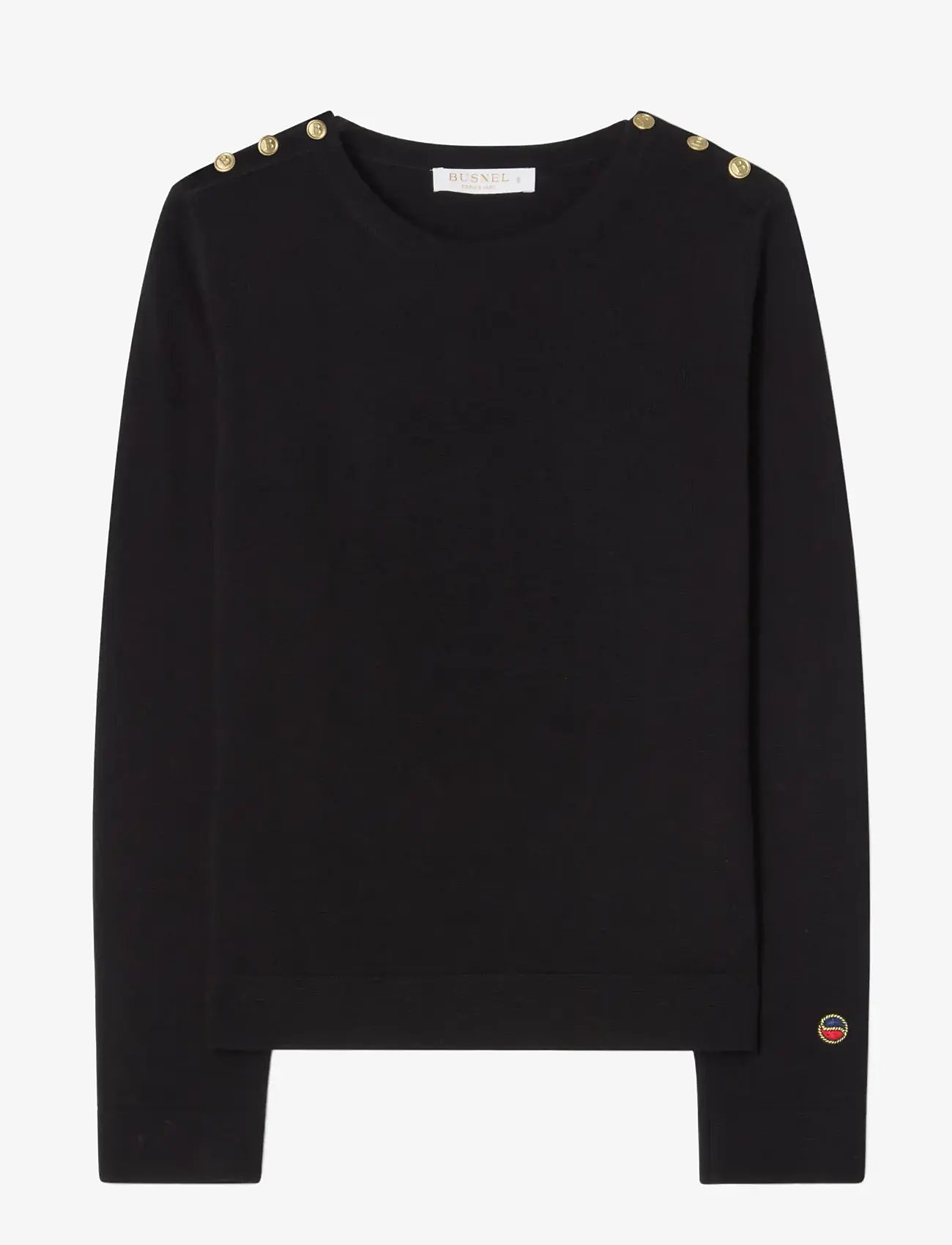 BUSNEL - ANNIKA top - långärmade toppar - black - 0