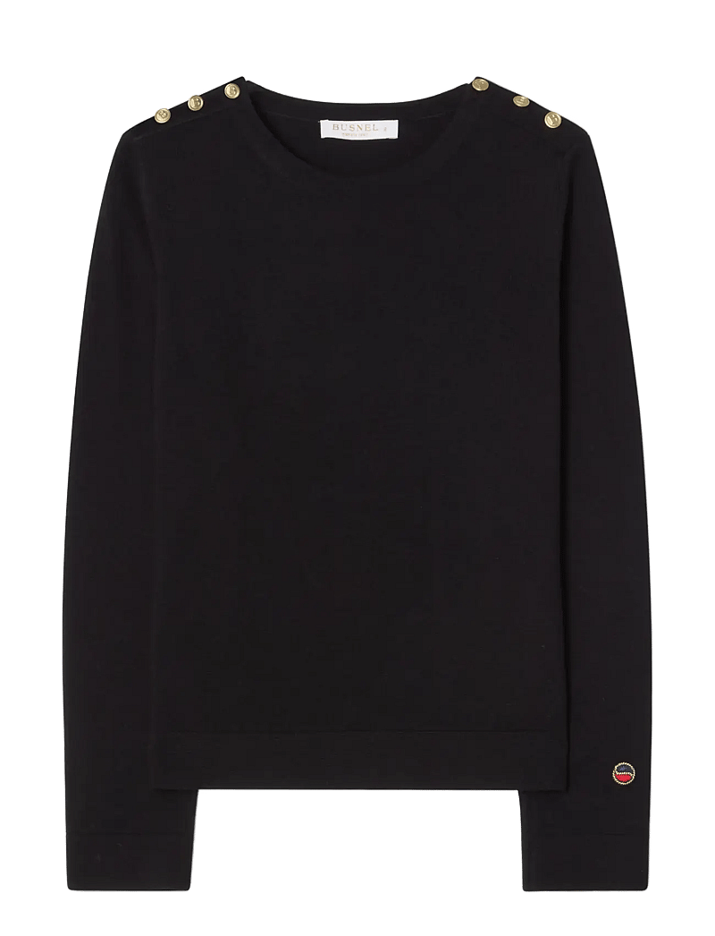 BUSNEL - ANNIKA top - långärmade toppar - black - 0