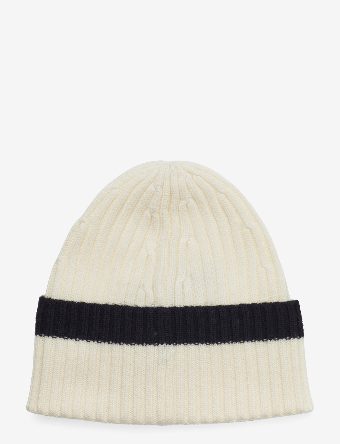 BUSNEL - MALIN striped beanie - ecru/ black - 1