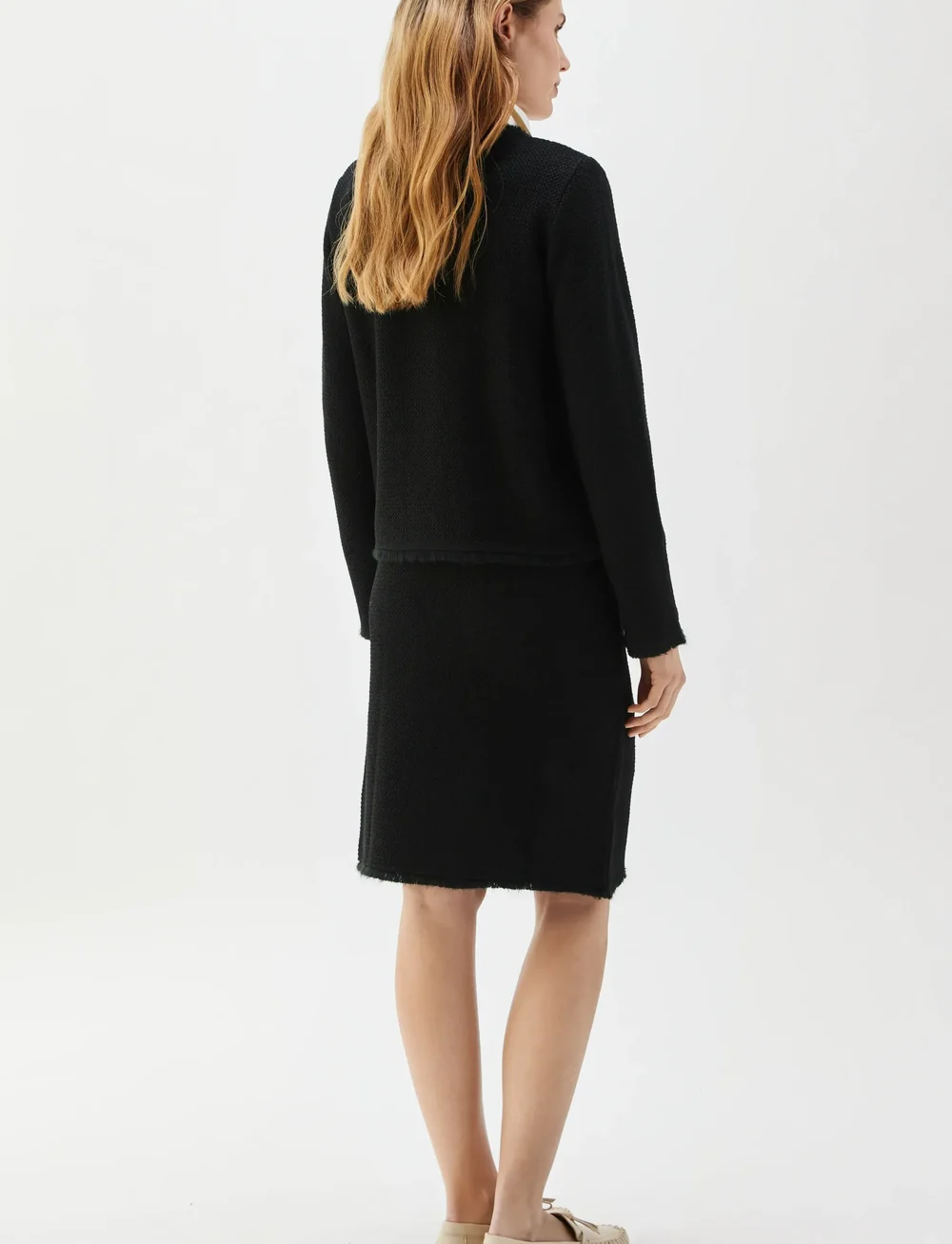 BUSNEL - Brandy tweed jacket - bouclés - black - 3