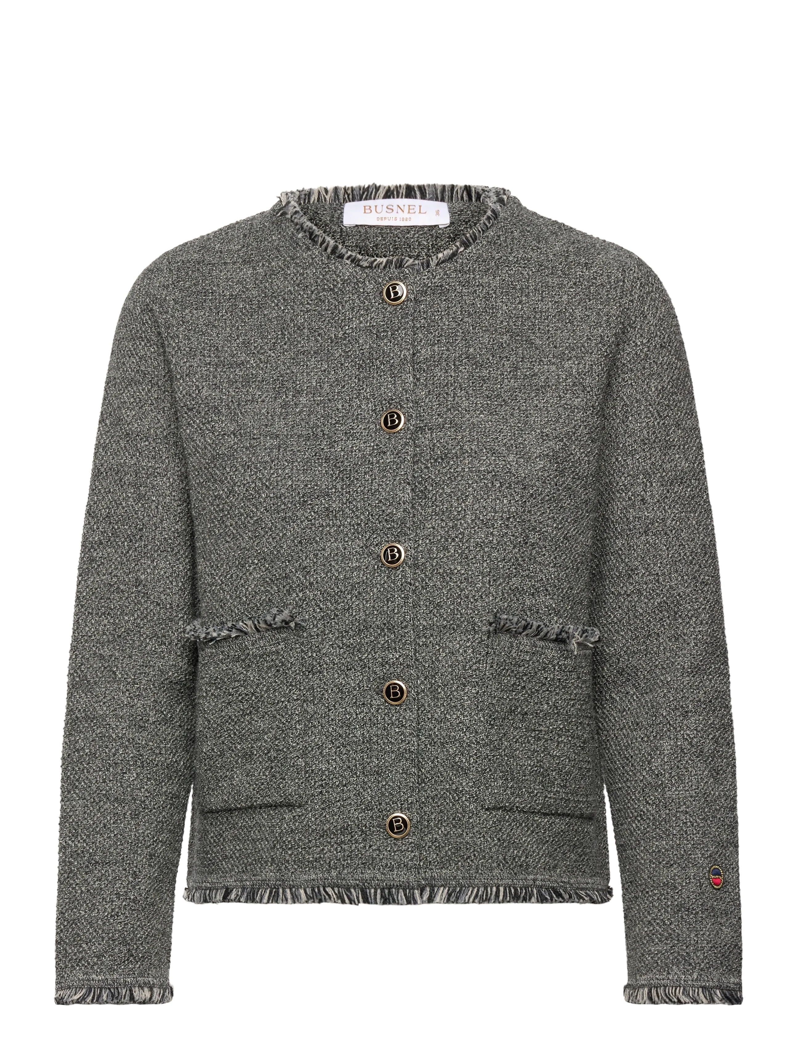 BUSNEL - Brandy tweed jacket - salt & pepper - 1