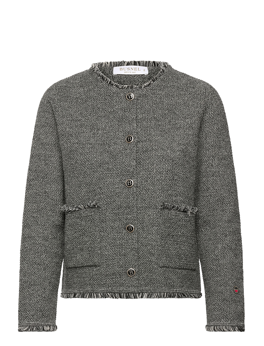 BUSNEL - Brandy tweed jacket - salt & pepper - 1