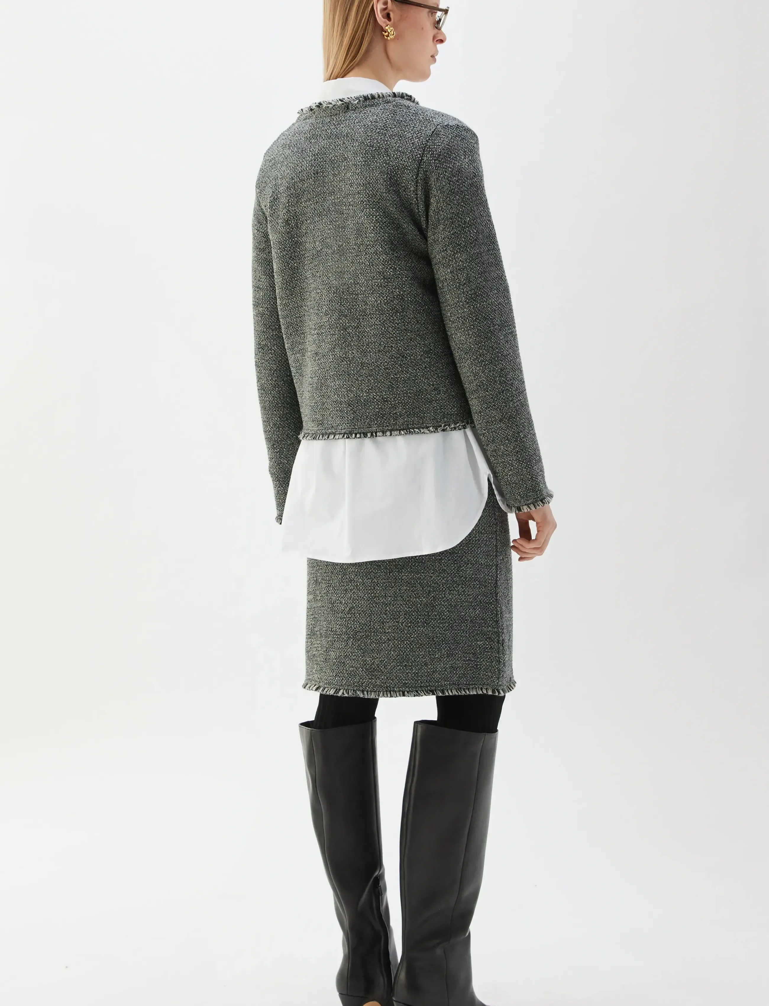 BUSNEL - Brandy tweed jacket - salt & pepper - 3