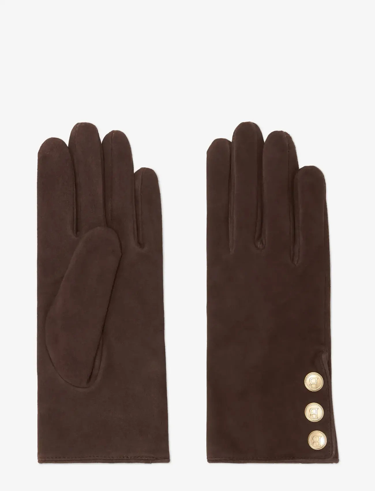 BUSNEL - CARA gloves - handsker - espresso suede - 0