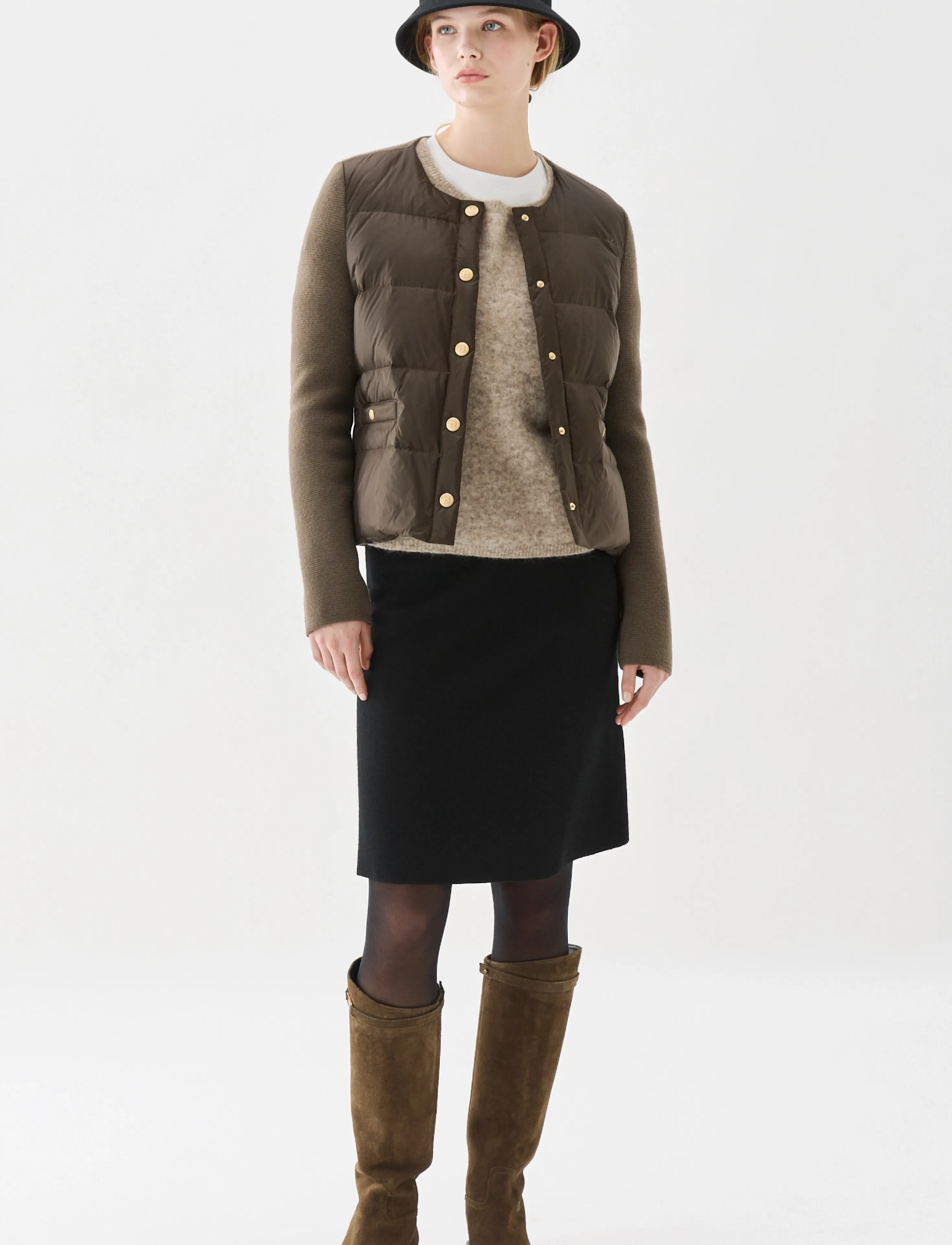 BUSNEL IVA down jacket - Tepitud jakid - BROWN / brown
