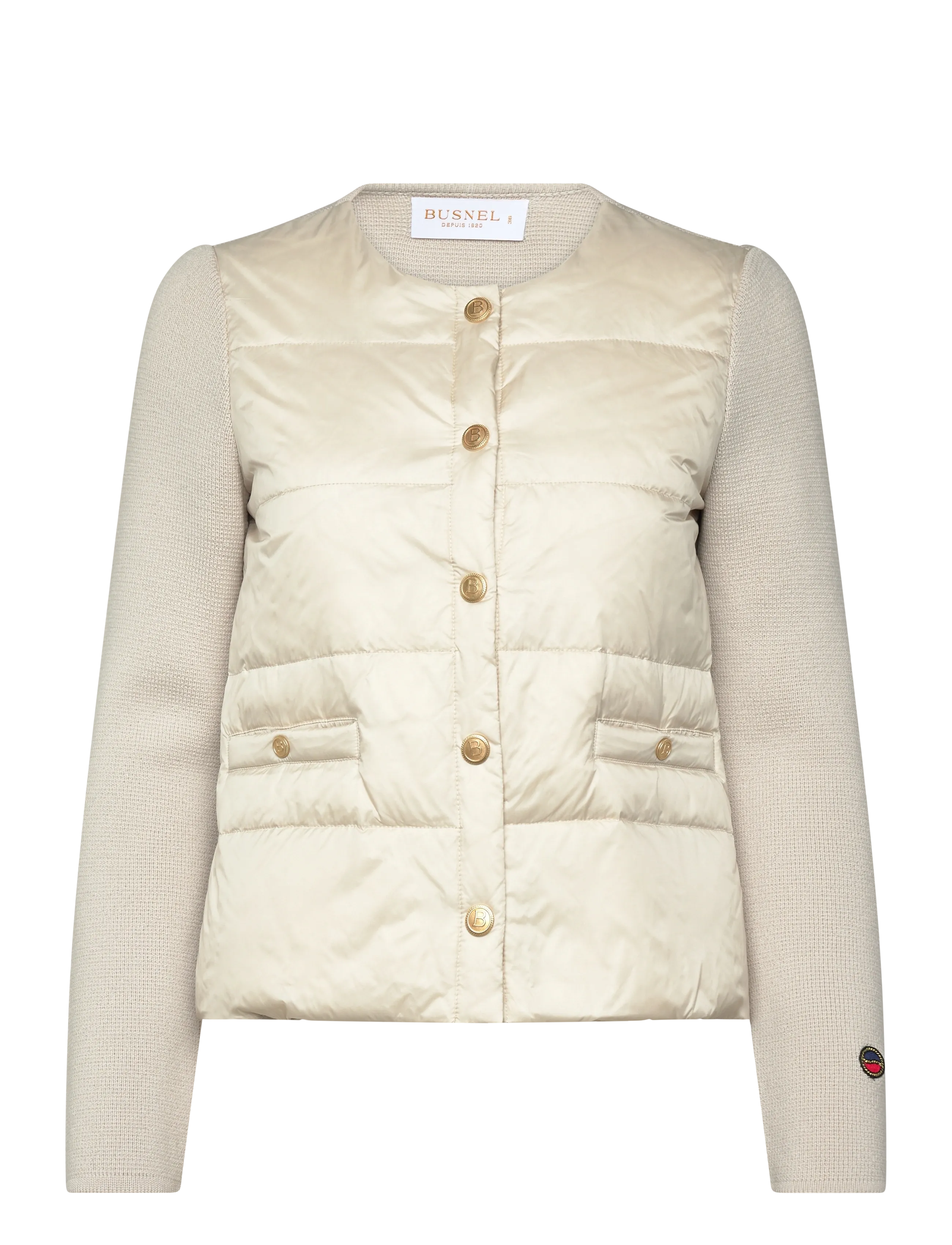 BUSNEL IVA down jacket Silver Birch - Nyheter - SILVER BIRCH / cream