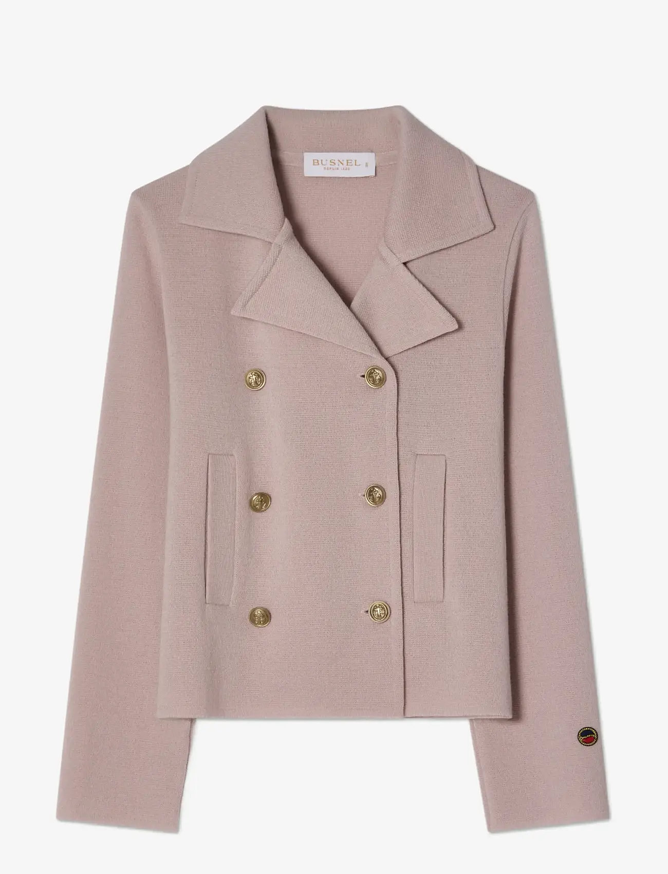 BUSNEL - INDRA jacket Light Rose - double breasted blazers - light rose - 1
