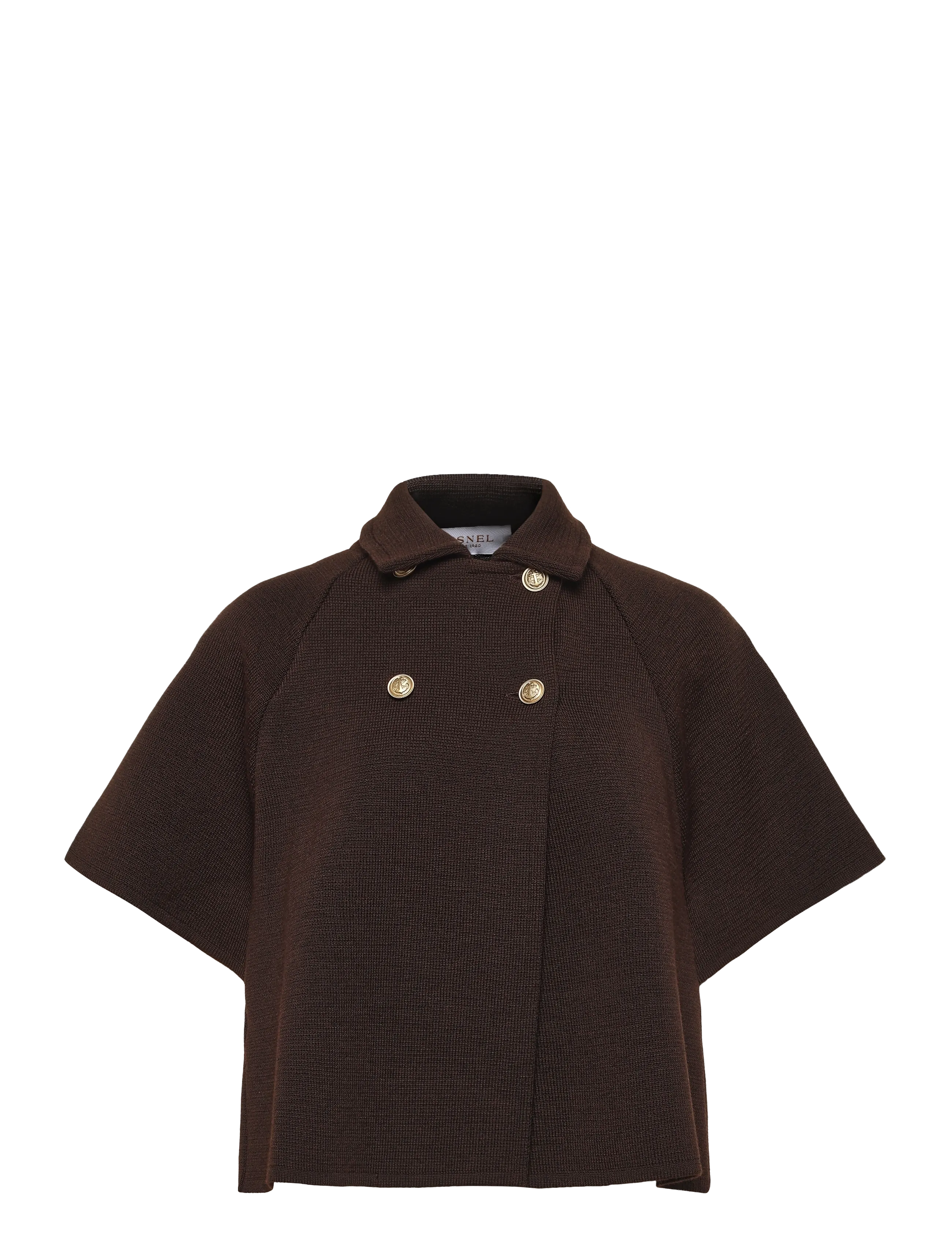 BUSNEL Gertrude Cape - Joped ja mantlid - CHOCOLATE / brown