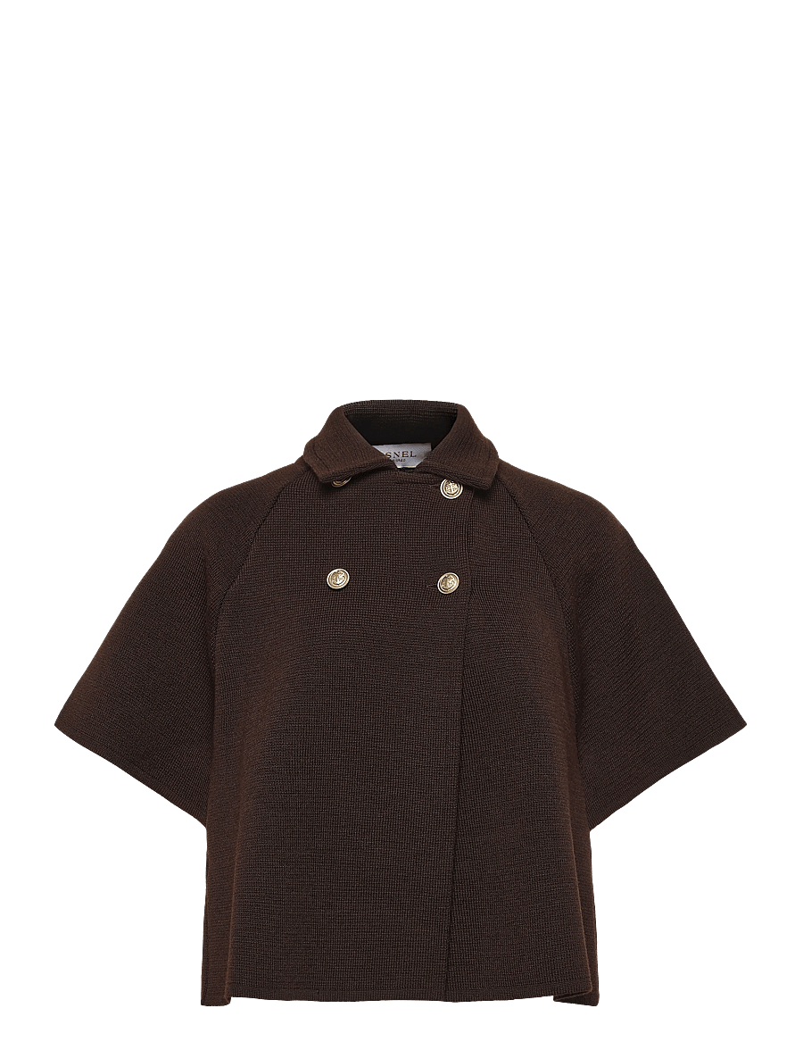 BUSNEL - Gertrude Cape - ulljackor - chocolate - 0