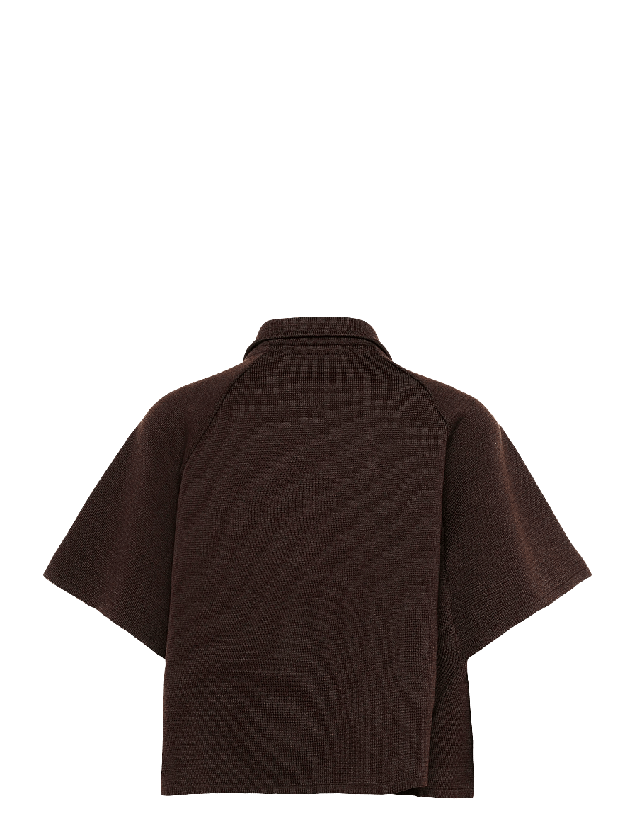 BUSNEL - Gertrude Cape - ulljackor - chocolate - 1