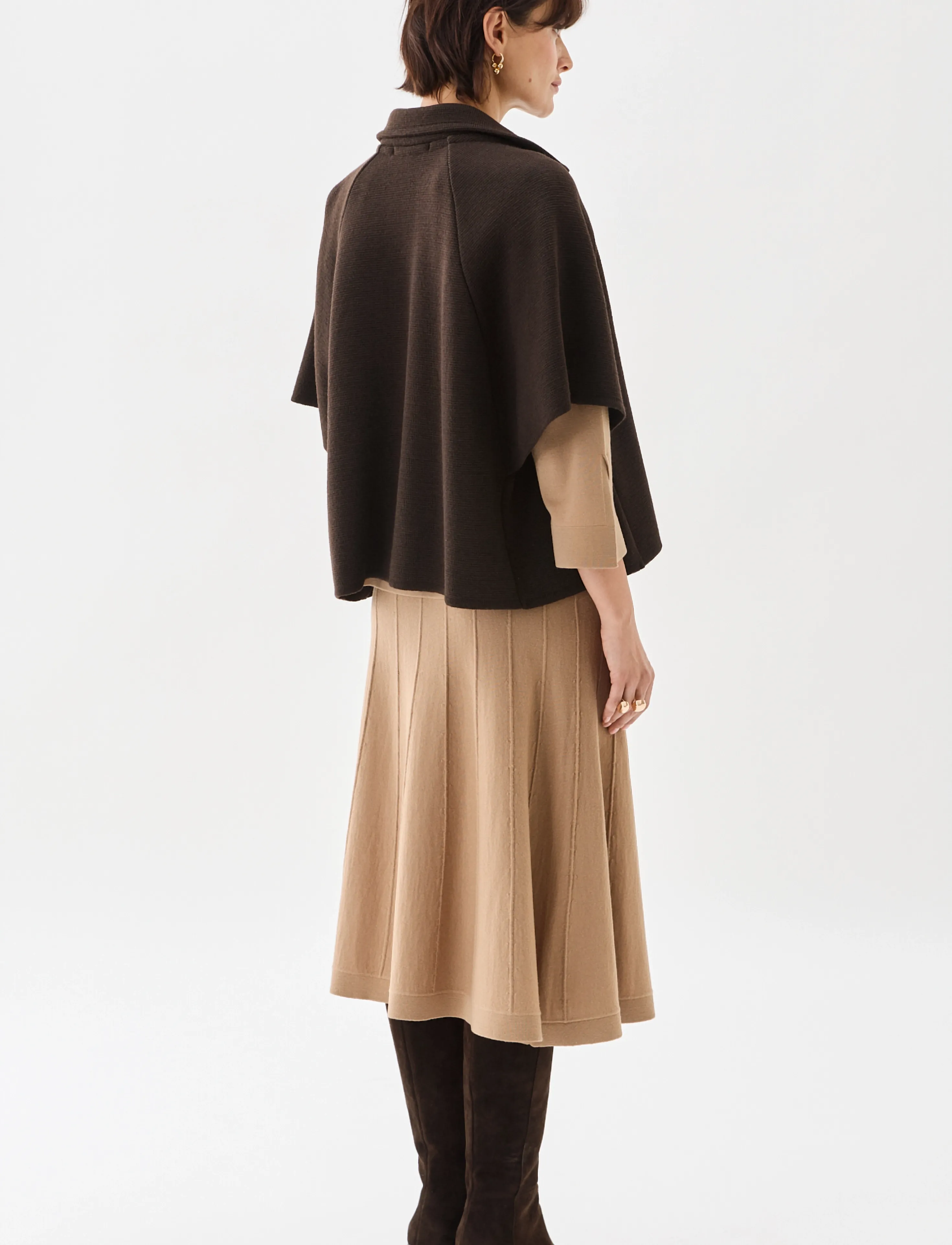 BUSNEL - Gertrude Cape - wolljacken - chocolate - 3