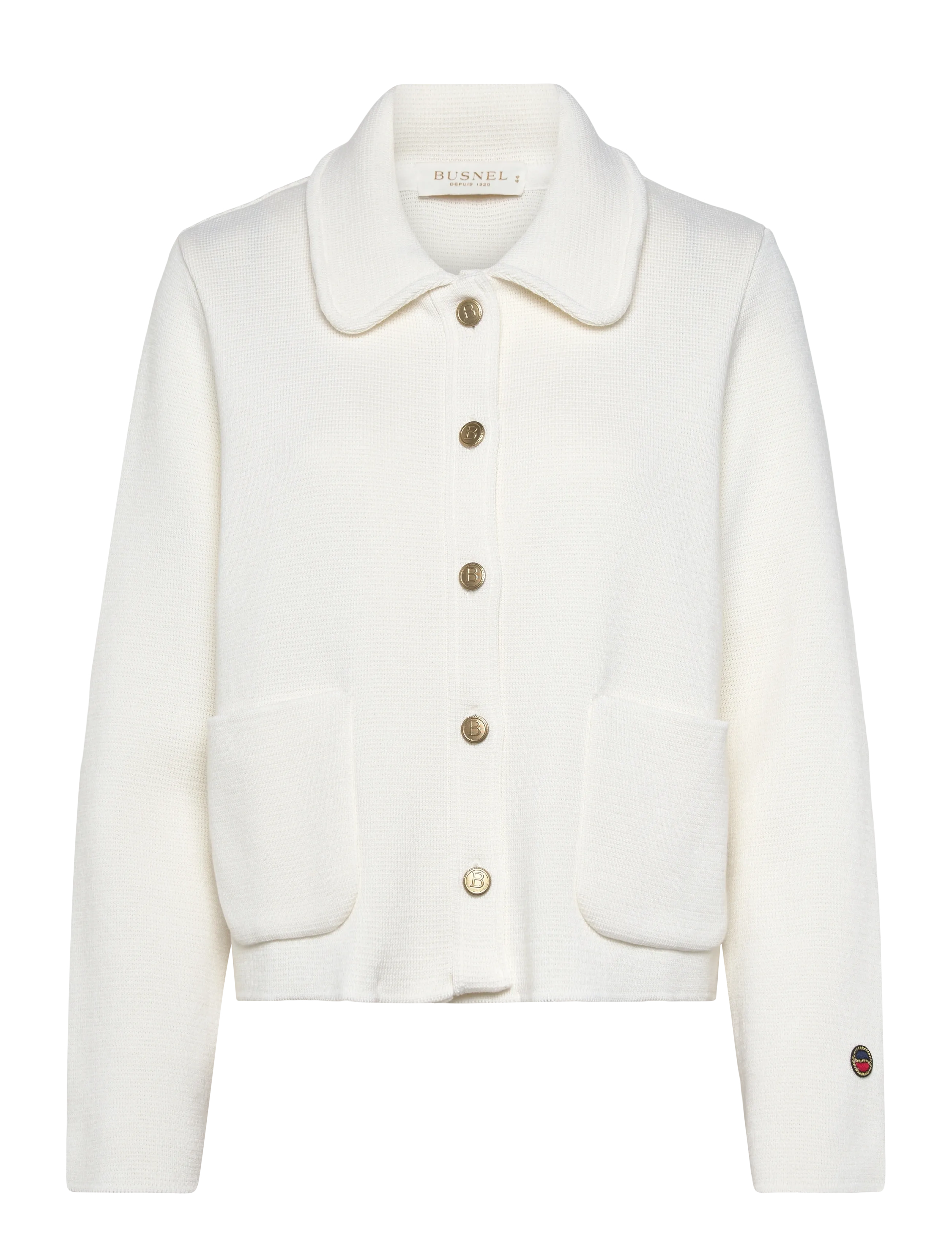 BUSNEL Maxinelle Jacket Jacquard - Disainerikaubad - ECRU / white