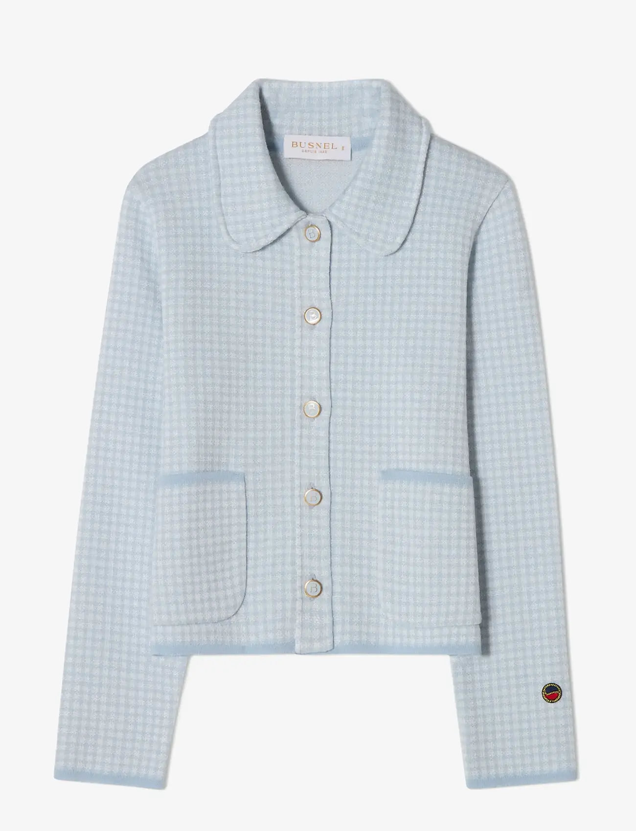 BUSNEL - Maxinelle Jacket  Ecru - frühlingsjacken - pepita ice blue - 1