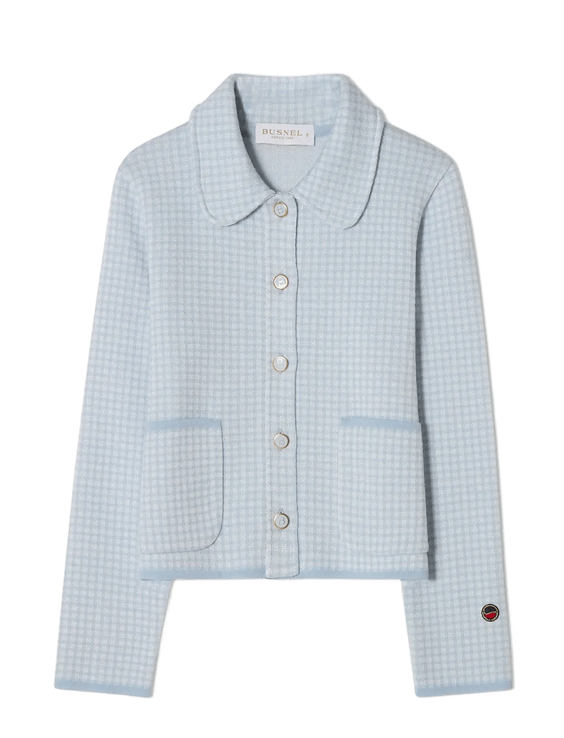BUSNEL - Maxinelle Jacket Ecru - frühlingsjacken - pepita ice blue - 1