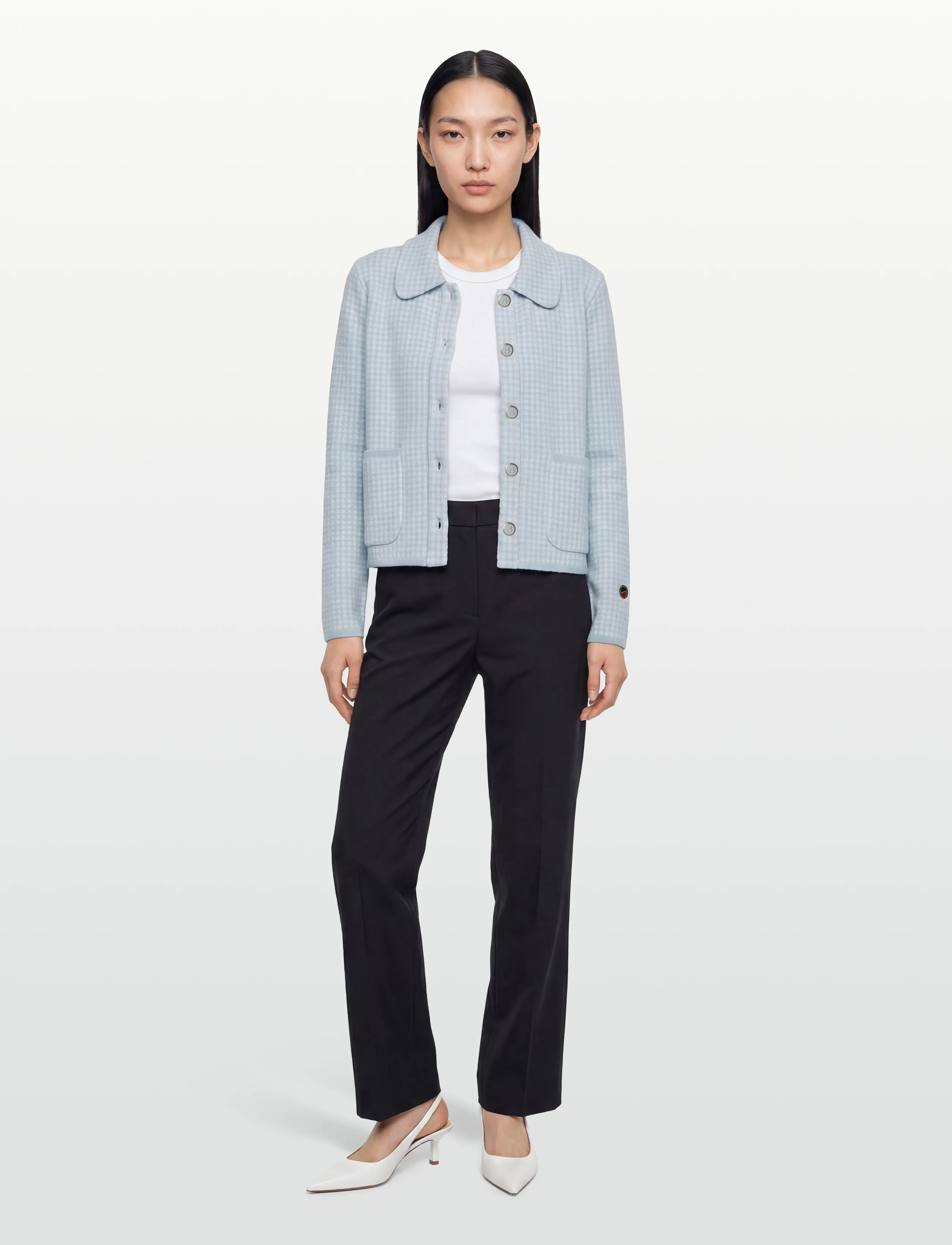 BUSNEL Maxinelle Jacket Jacquard, 42, Jackets, Blau - Light-summer Jacket, Frauen