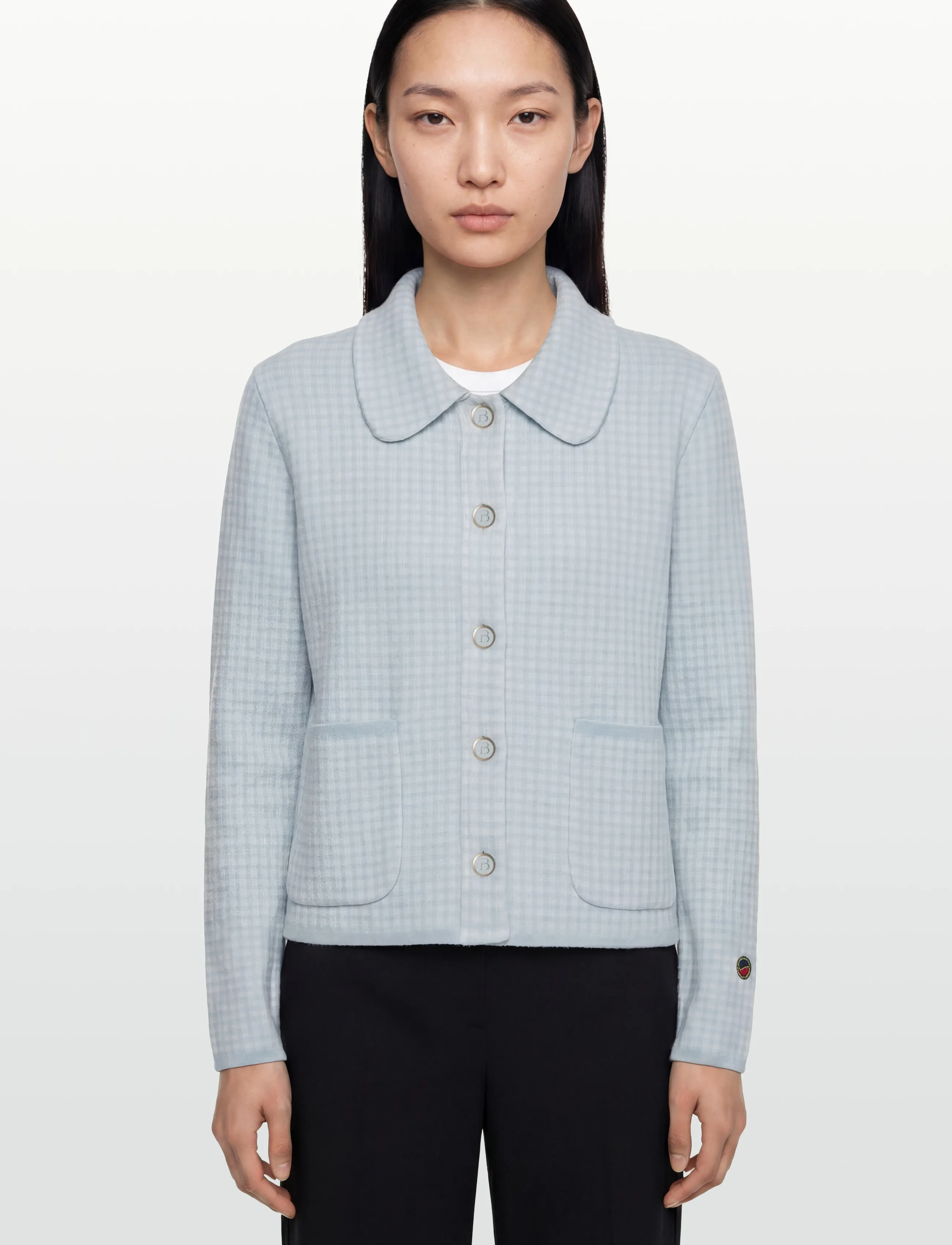 BUSNEL - Maxinelle Jacket  Ecru - vårjackor - pepita ice blue - 3