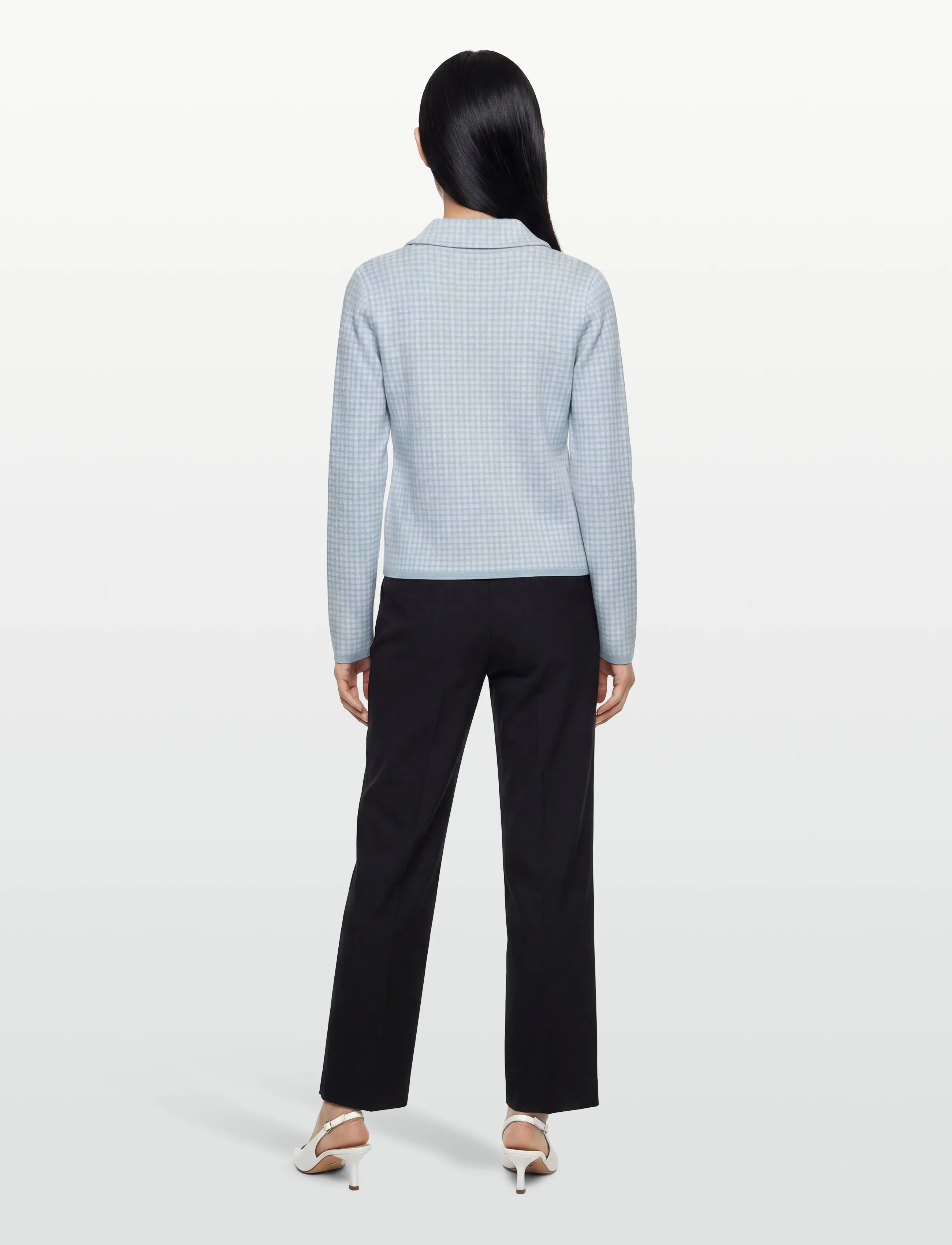 BUSNEL - Maxinelle Jacket  Ecru - vårjackor - pepita ice blue - 4
