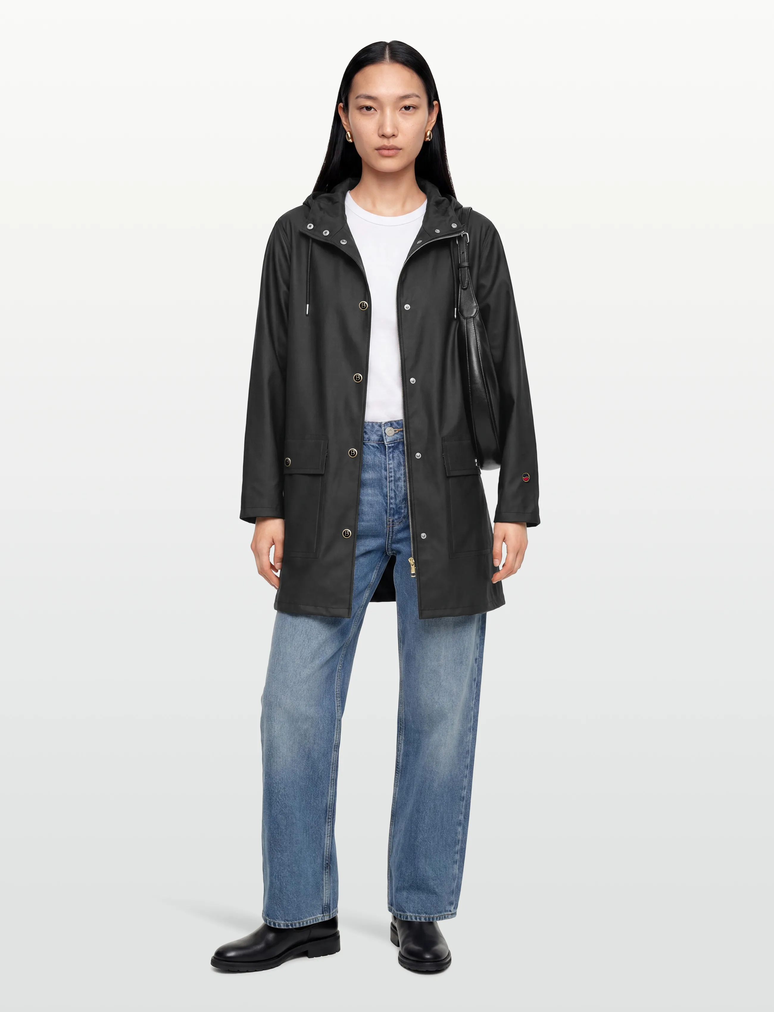 BUSNEL BRITTE raincoat - Jacken & Mäntel - BLACK / black