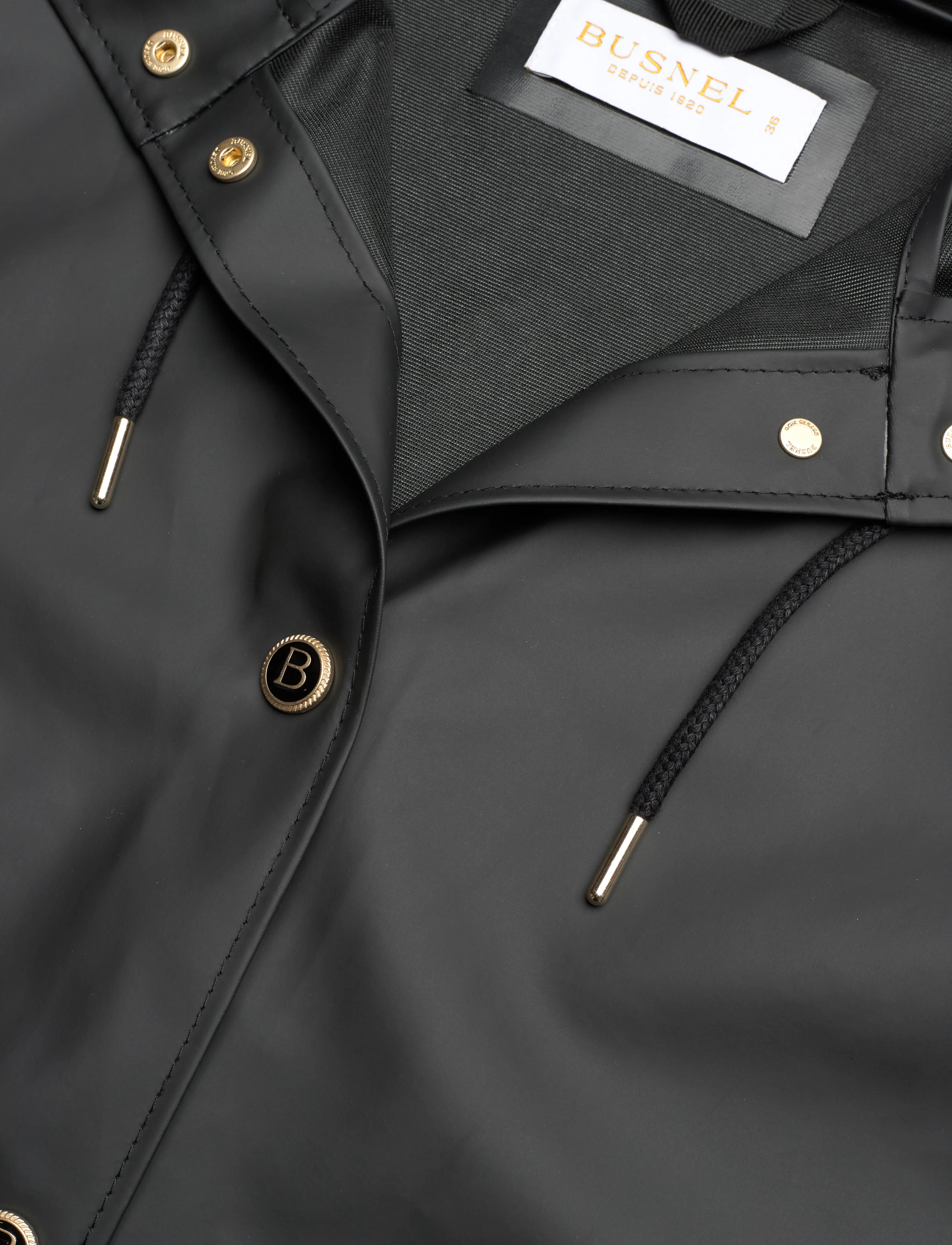 BUSNEL - BRITTE raincoat - regenjassen - black - 2